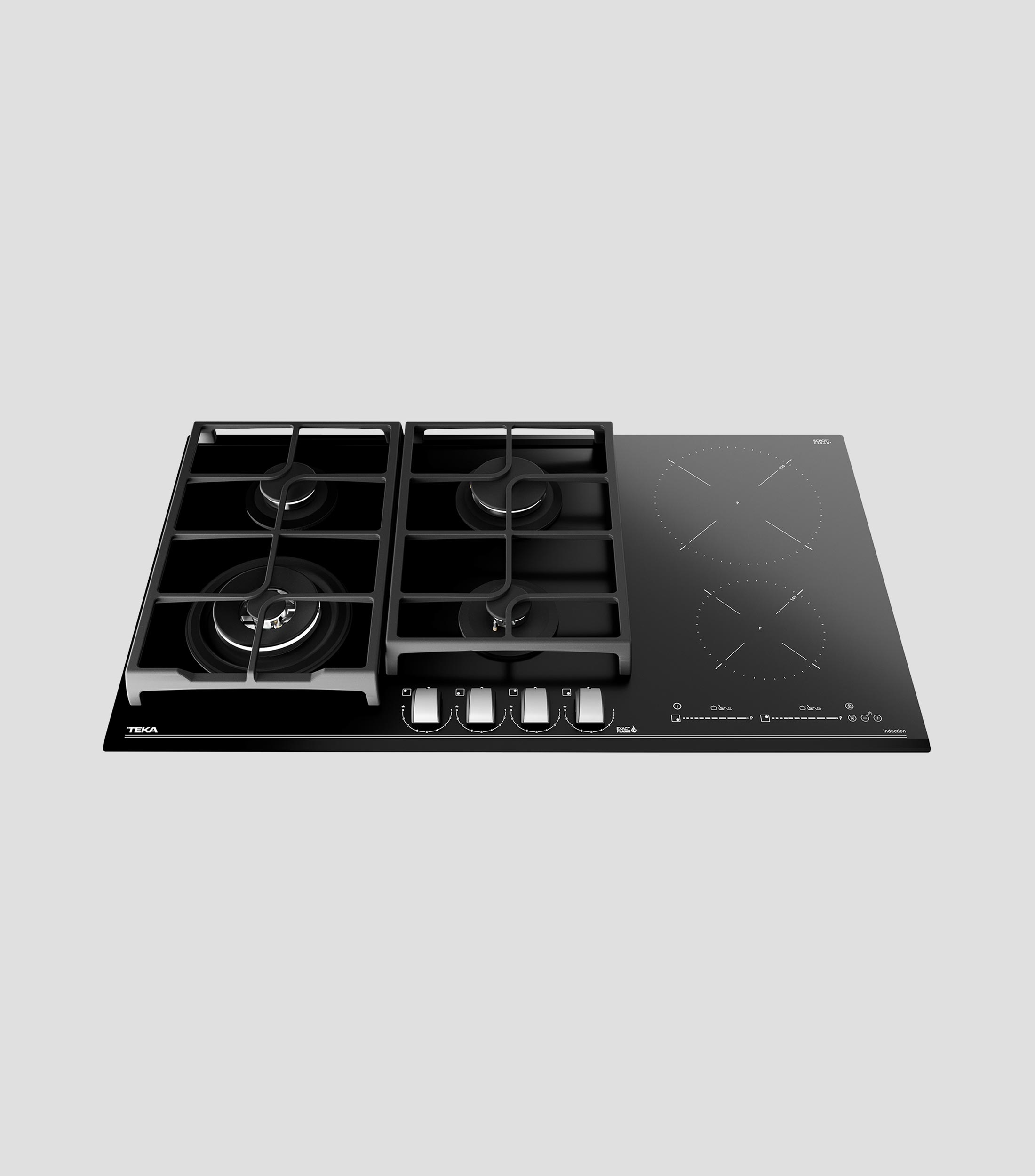 Parrilla de Gas e Induccion 6 quemadores