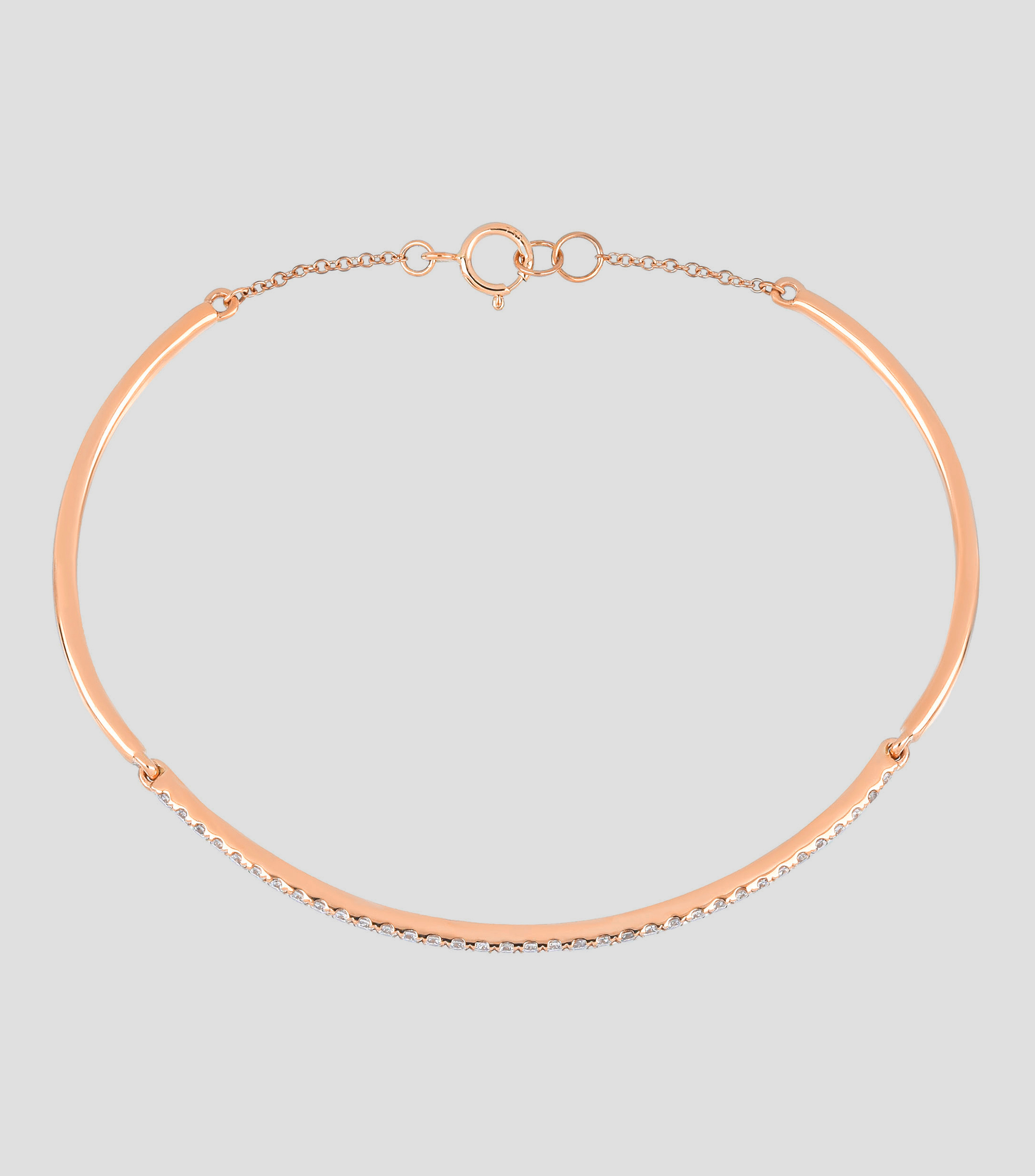 Pulsera en oro rosa de 18 Kts Mujer