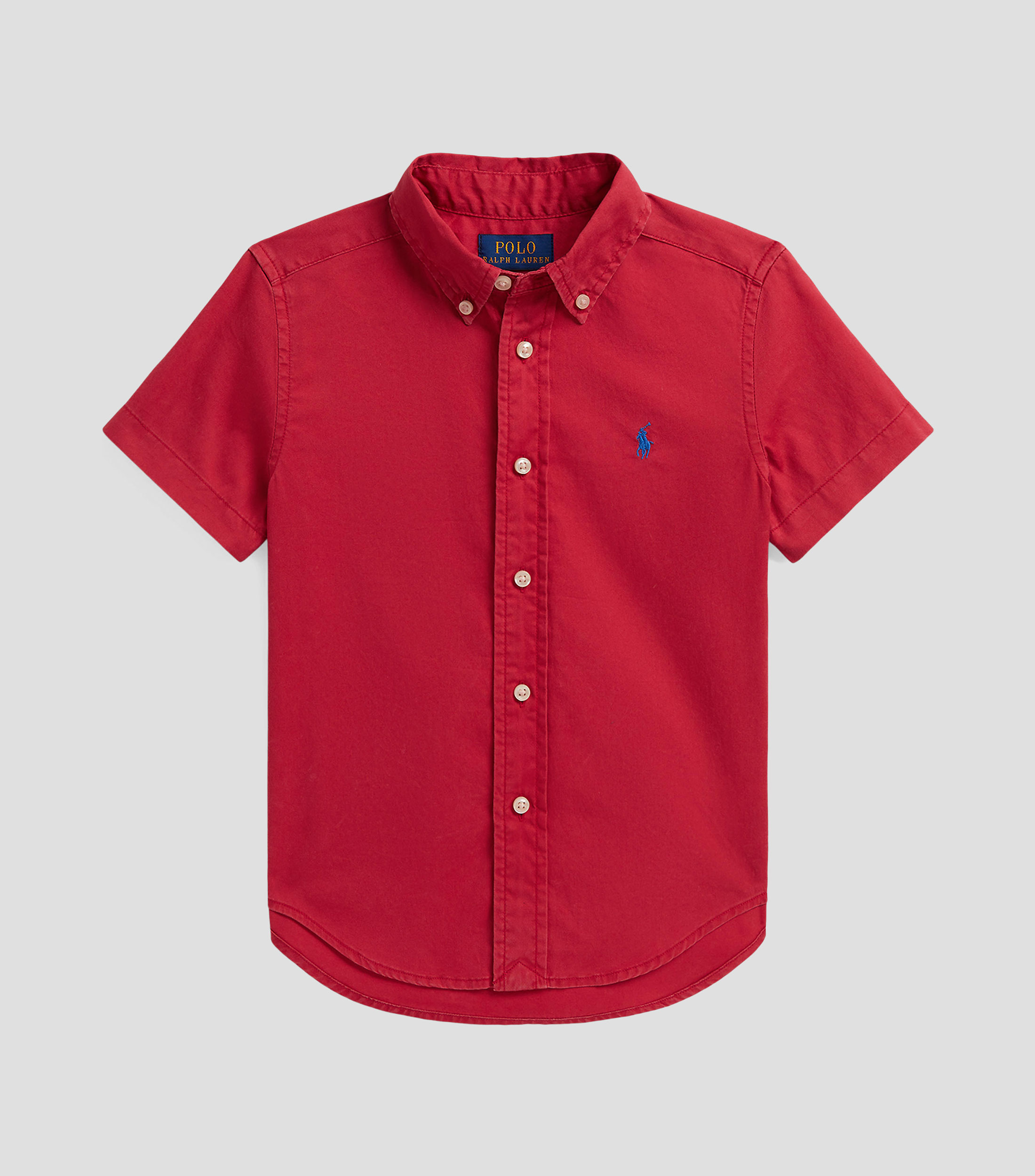 Camisa lisa con manga corta Bebé