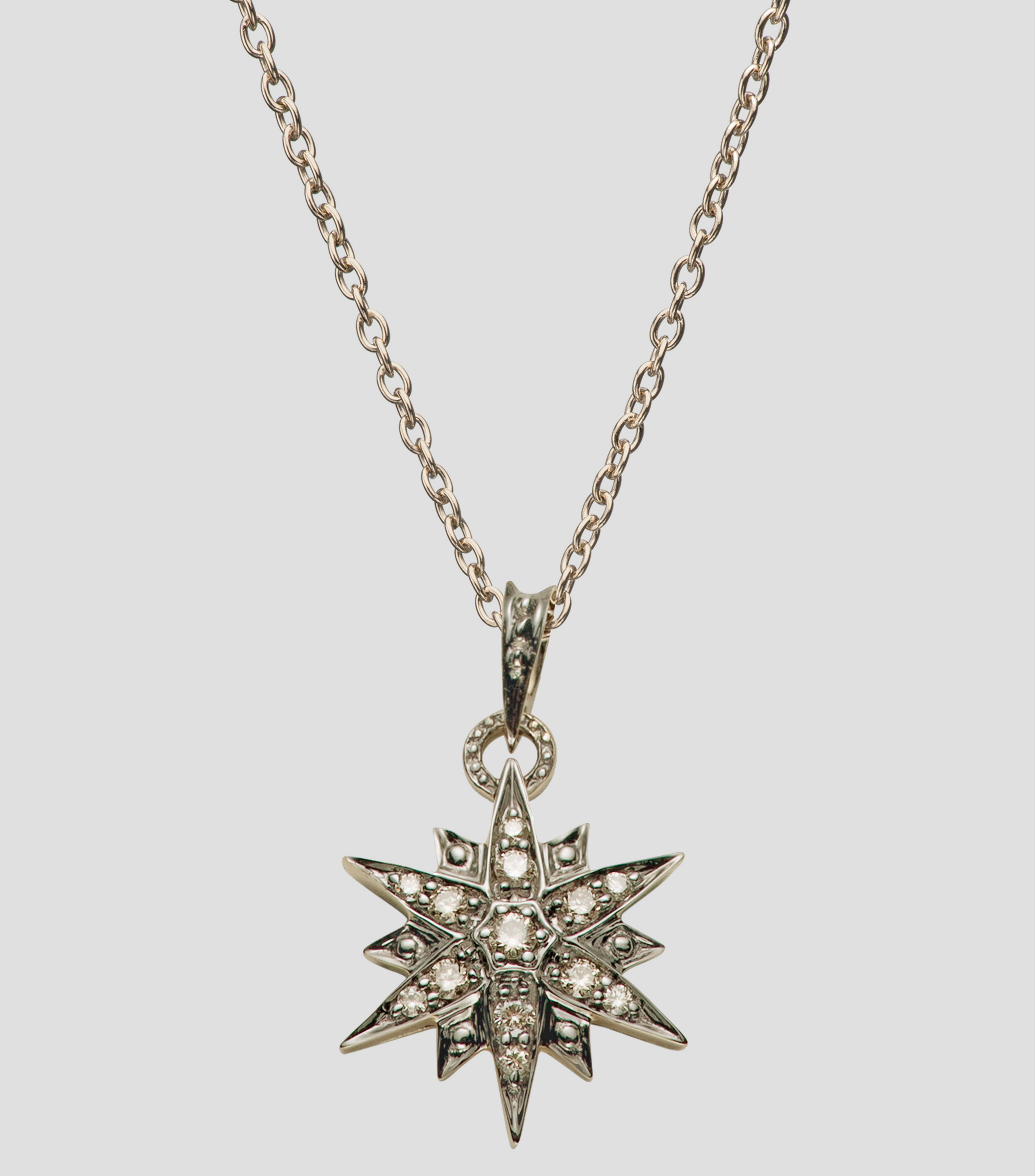 Pendiente con collar en oro de 18 kilates Stars Mujer