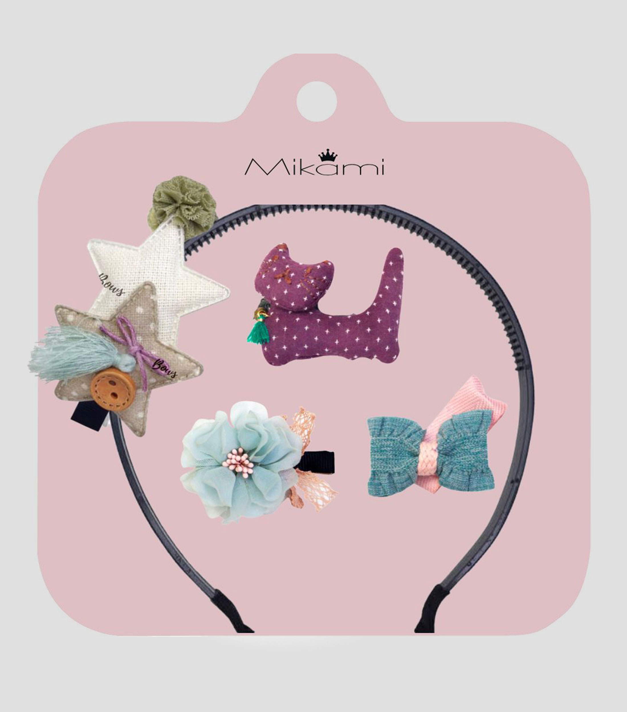 Set 5 accesorios para el cabello Gato Niña