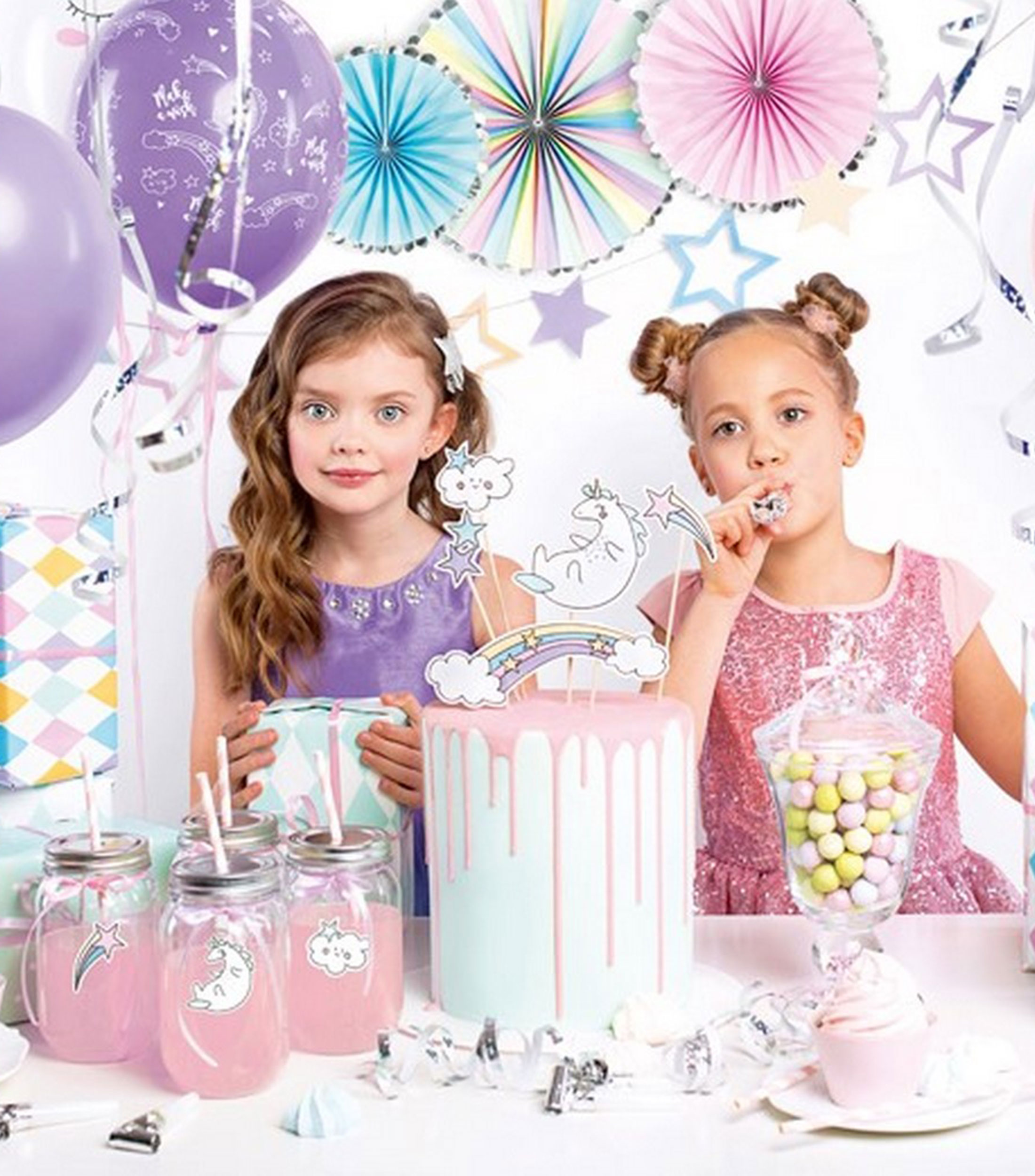 Set de decoraciones Unicorn