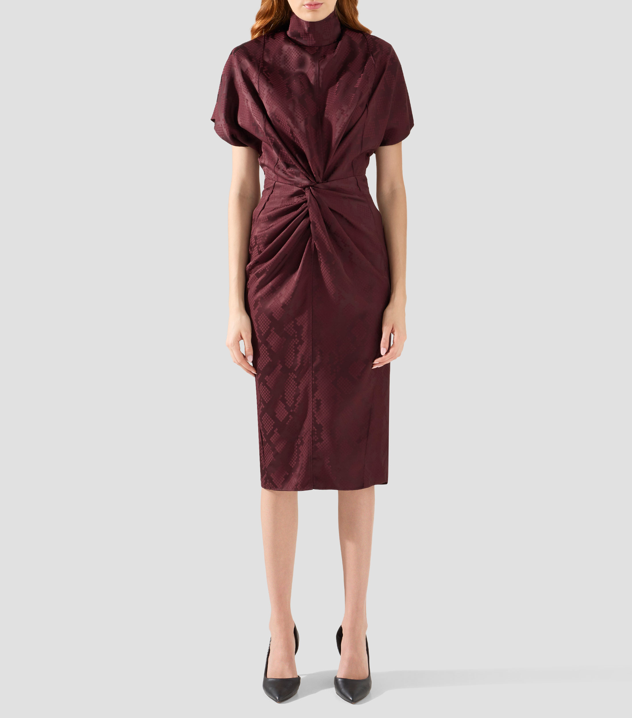 Vestido midi estampado Mujer