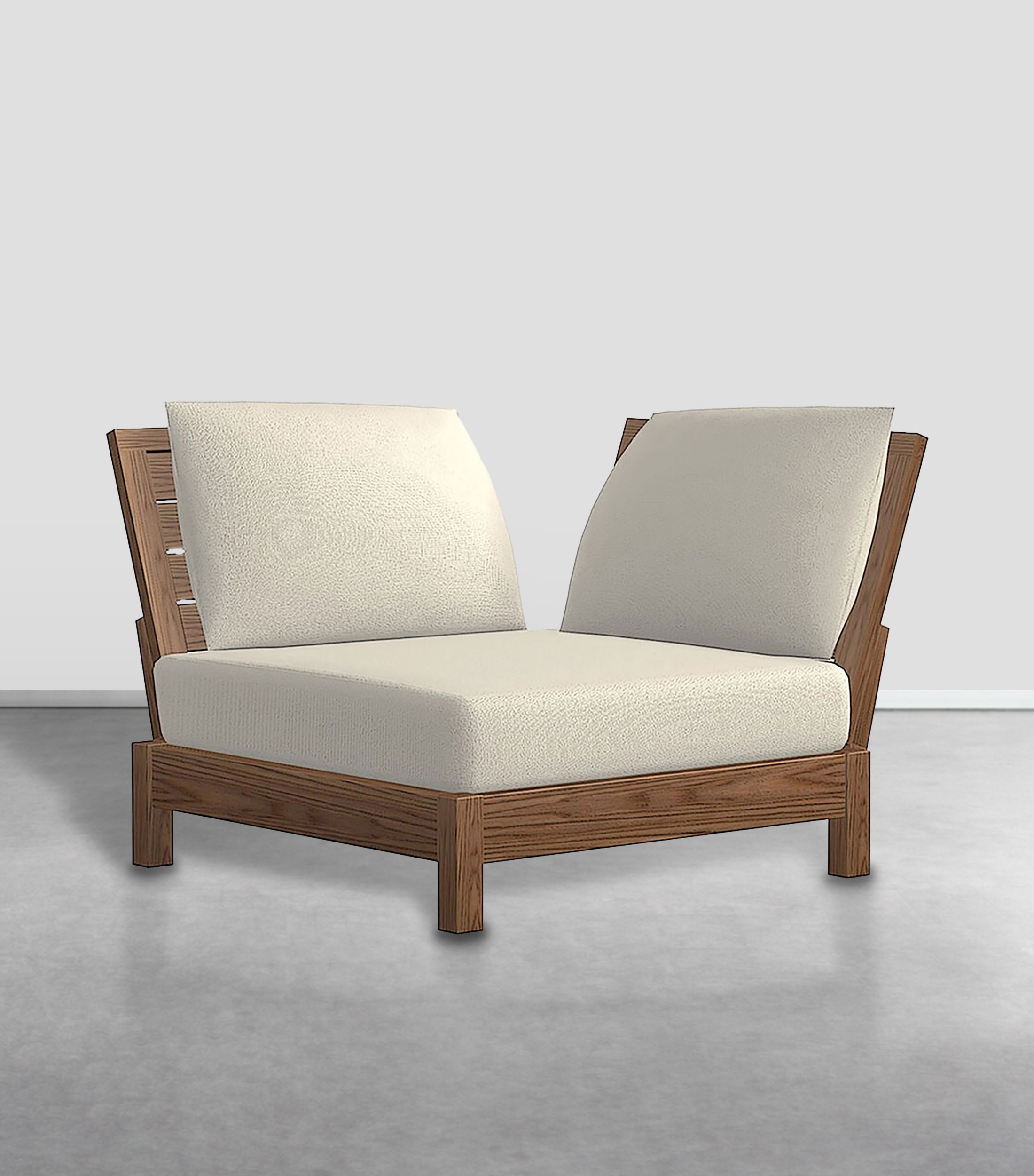 Esquinero modular Grass para exterior