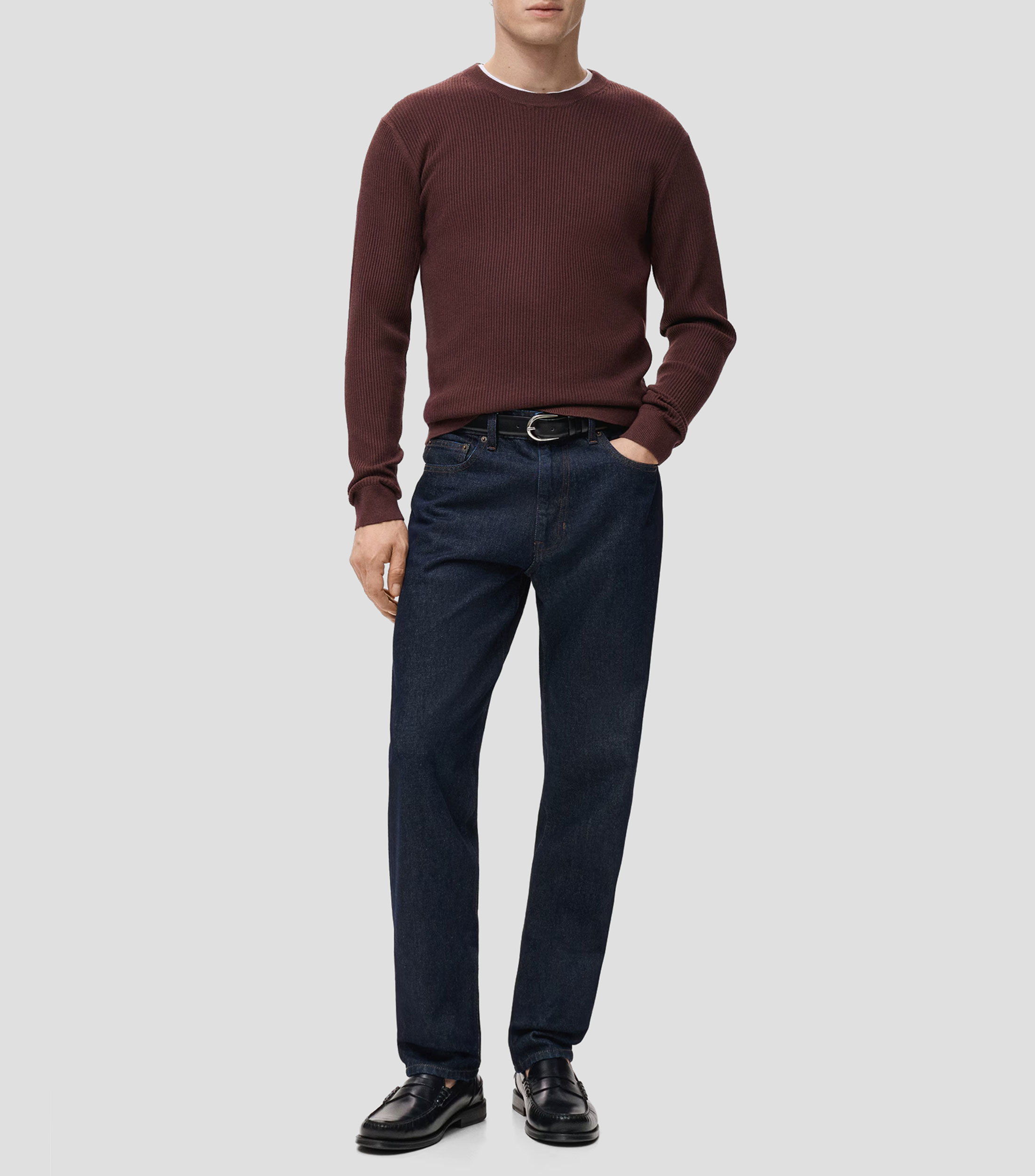 Suéter cuello redondo Hombre