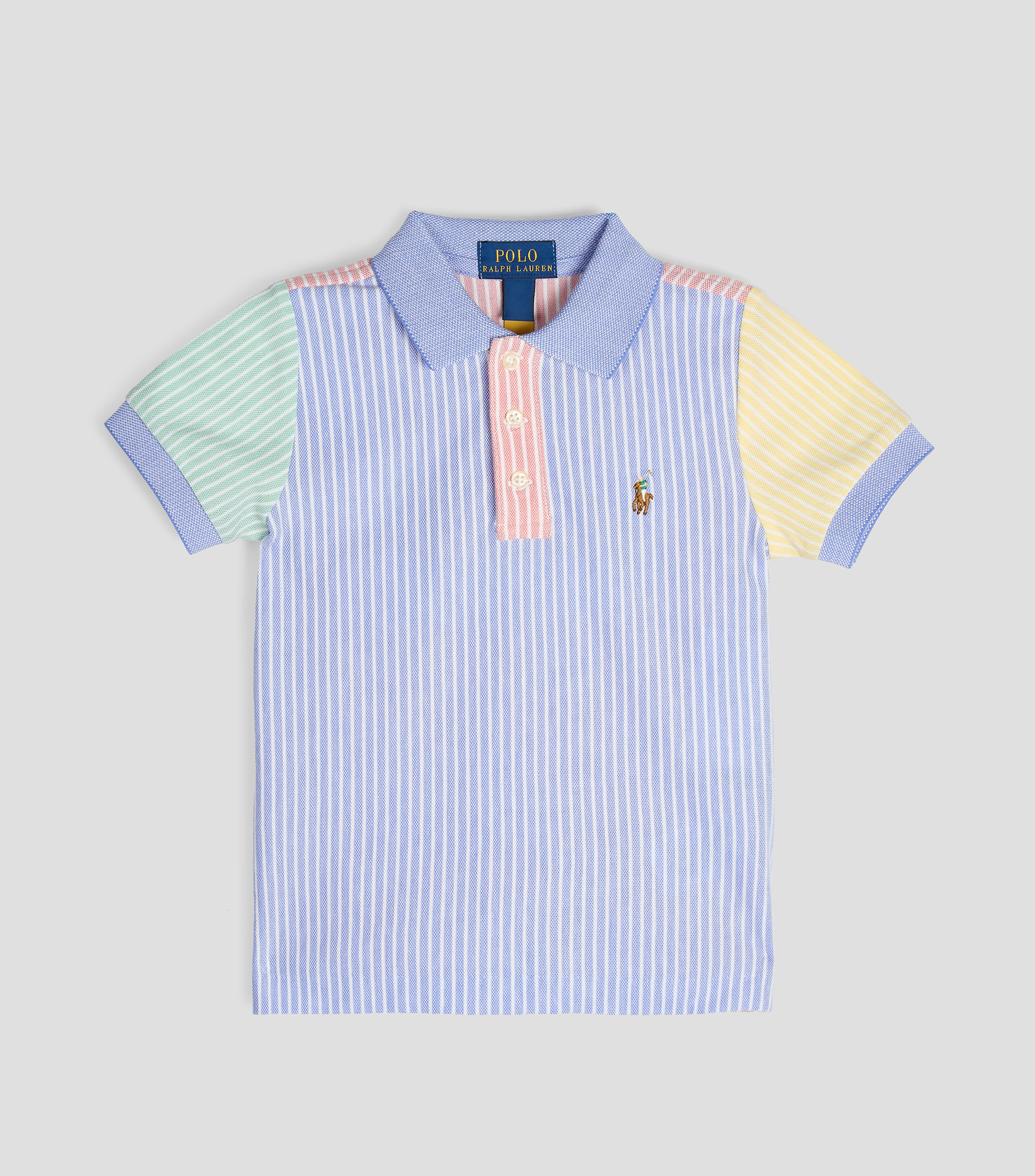Playera polo manga corta rayas Niño