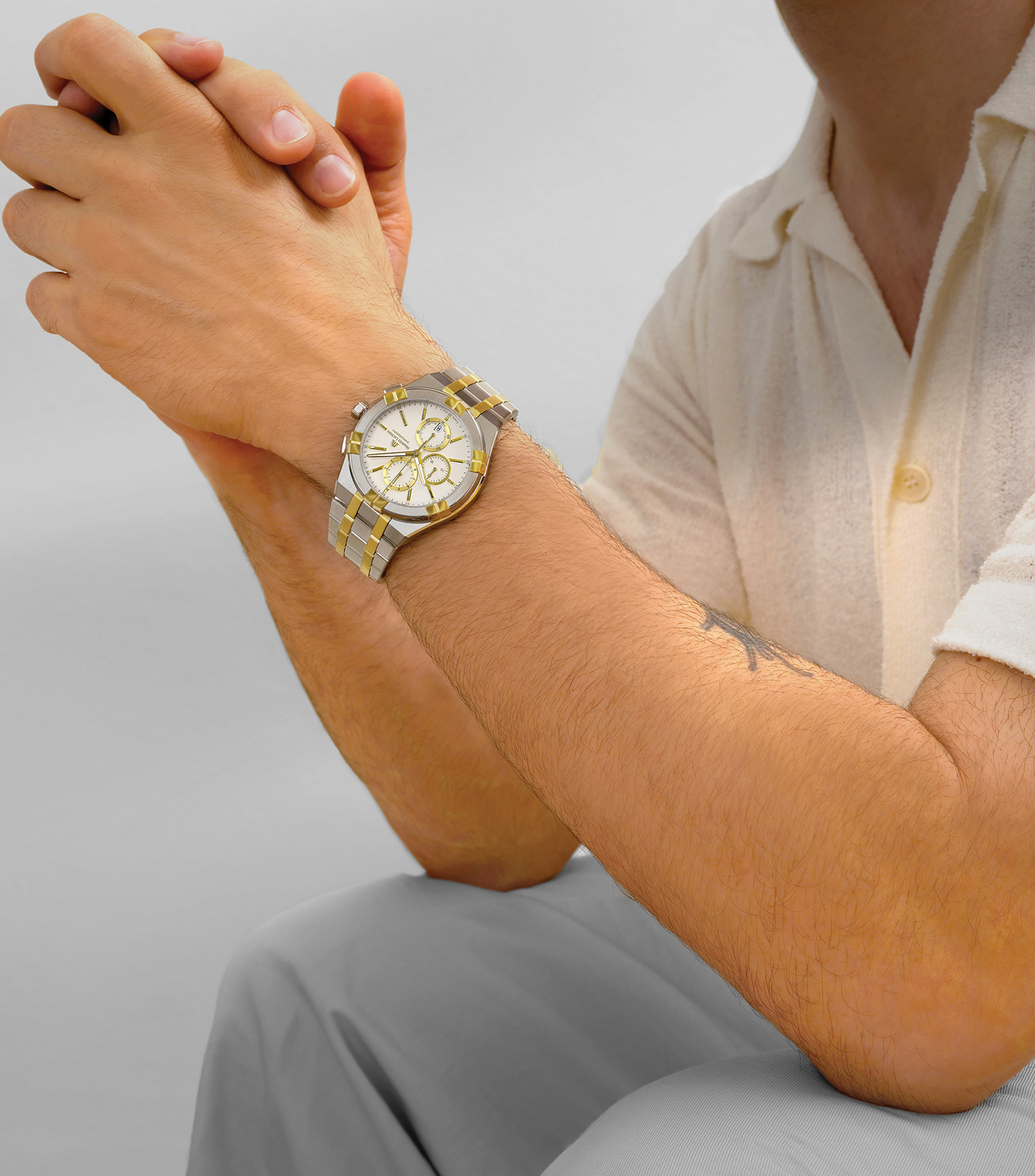 Reloj para Hombre Aikon Quartz Casual Plateado, Dorado