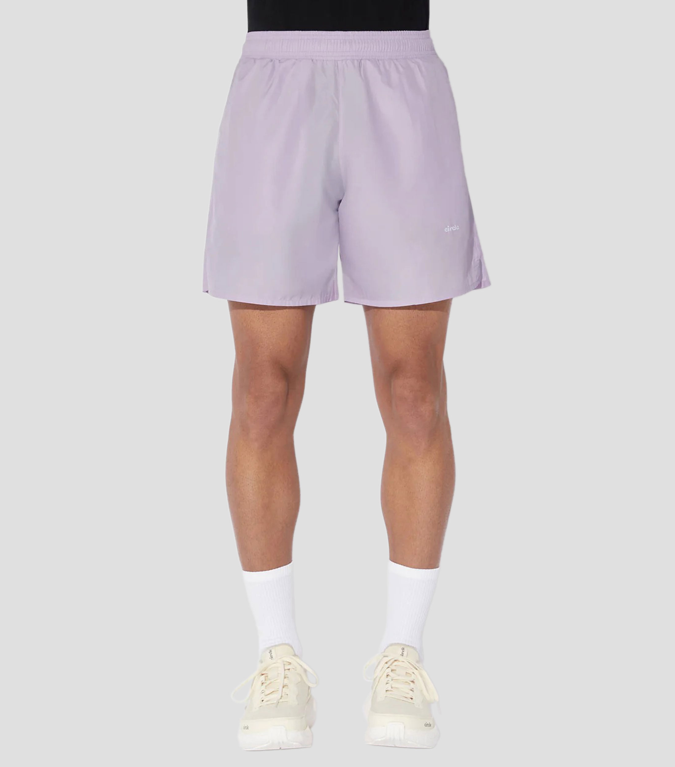 Short para correr liso Hombre