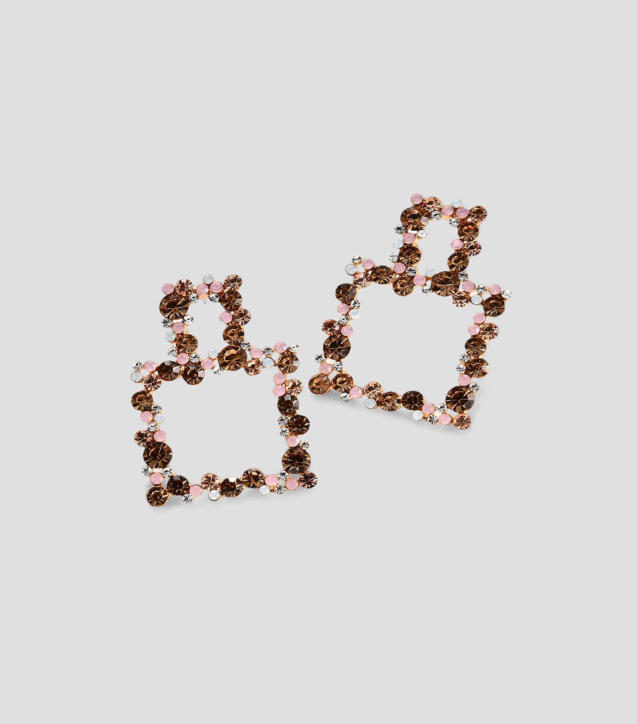 Aretes con cristales Mujer