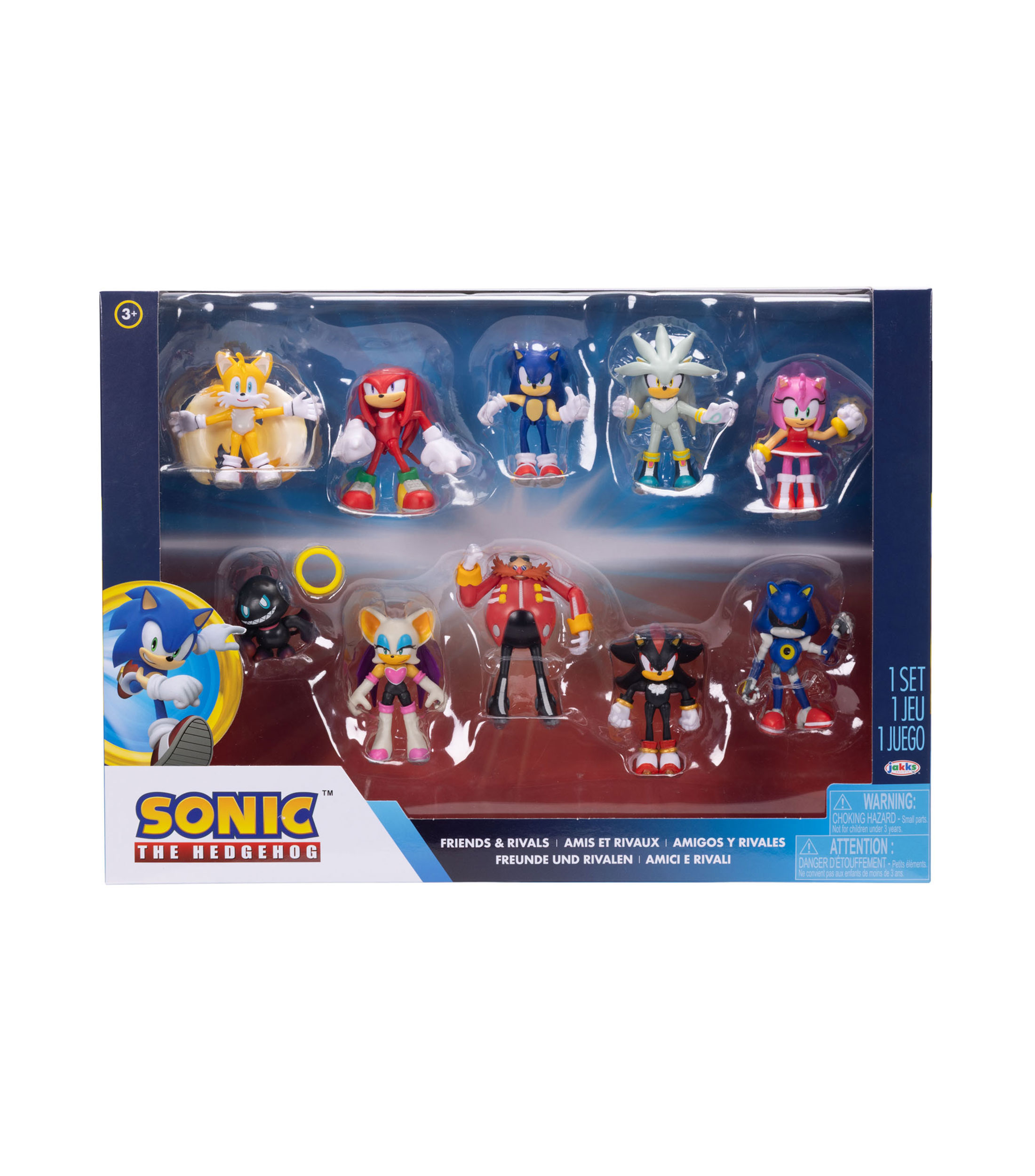Set 10 Figuras de Acción Sonic Amigos y Enemigos