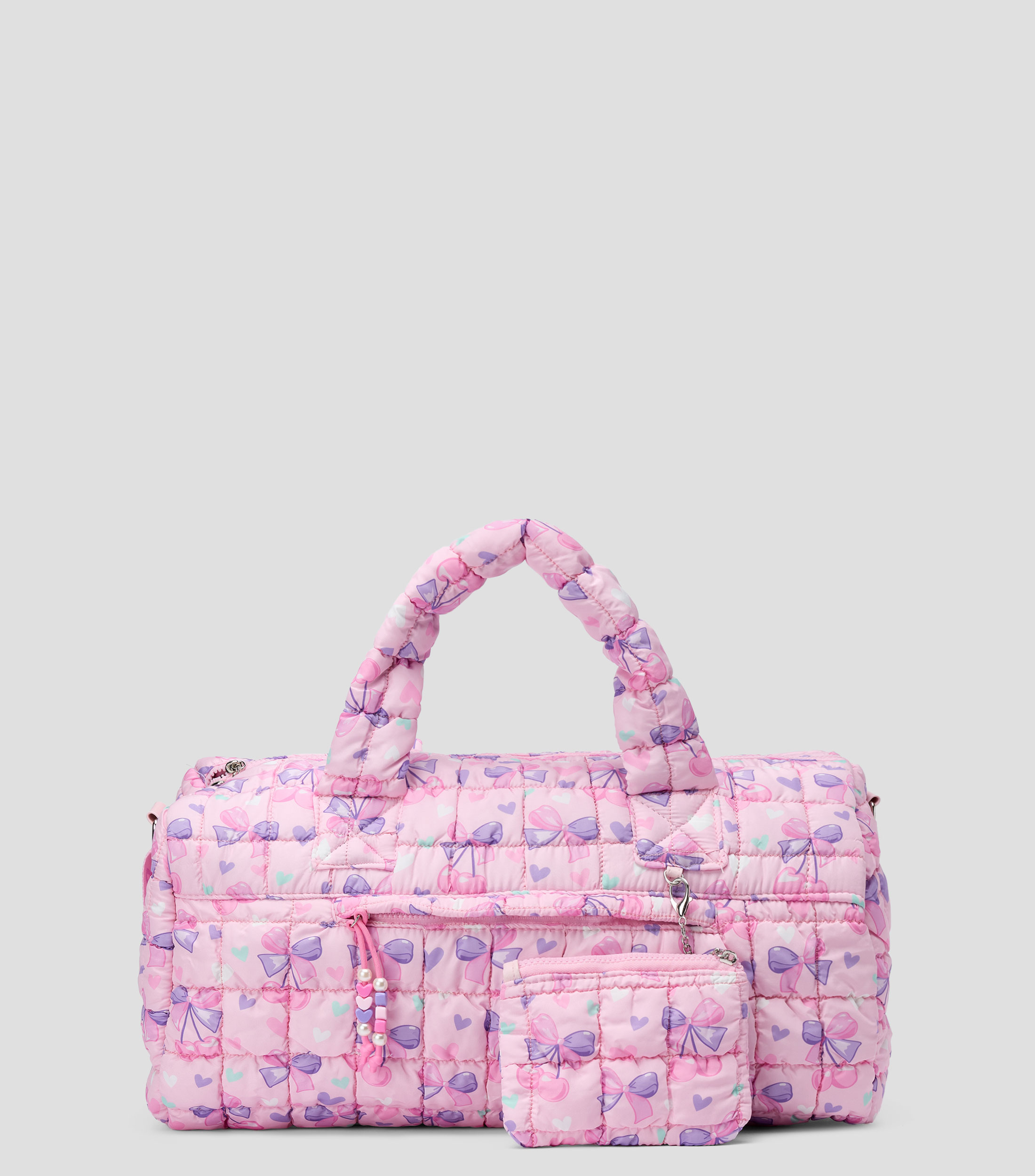 Bolsa satchel rosa con moños Niña
