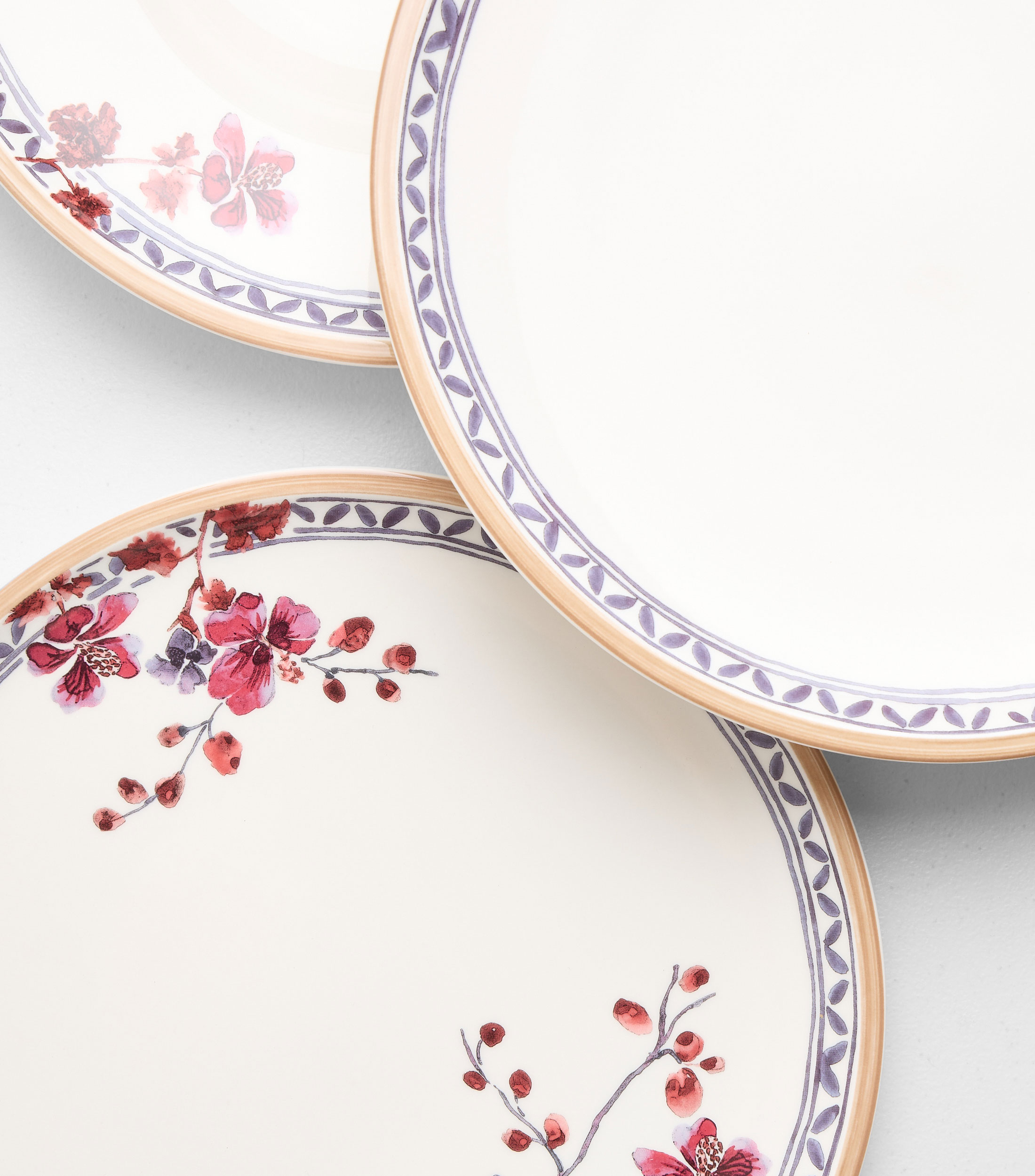 Plato llano Artesano Lavender floral