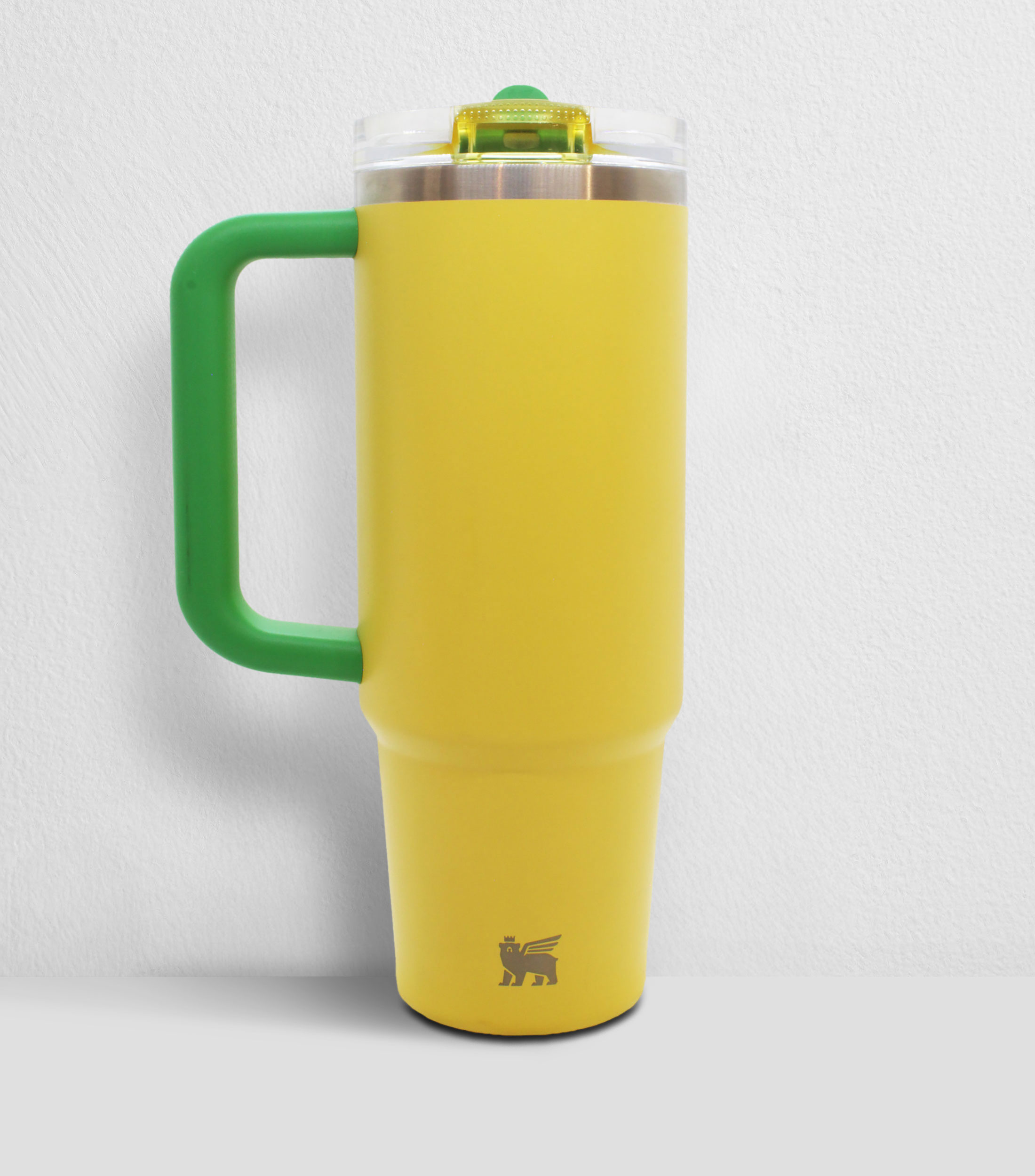Termo Stanley Quencher ProTour Flip Straw amarillo en acero inoxidable con popote, 887 ml
