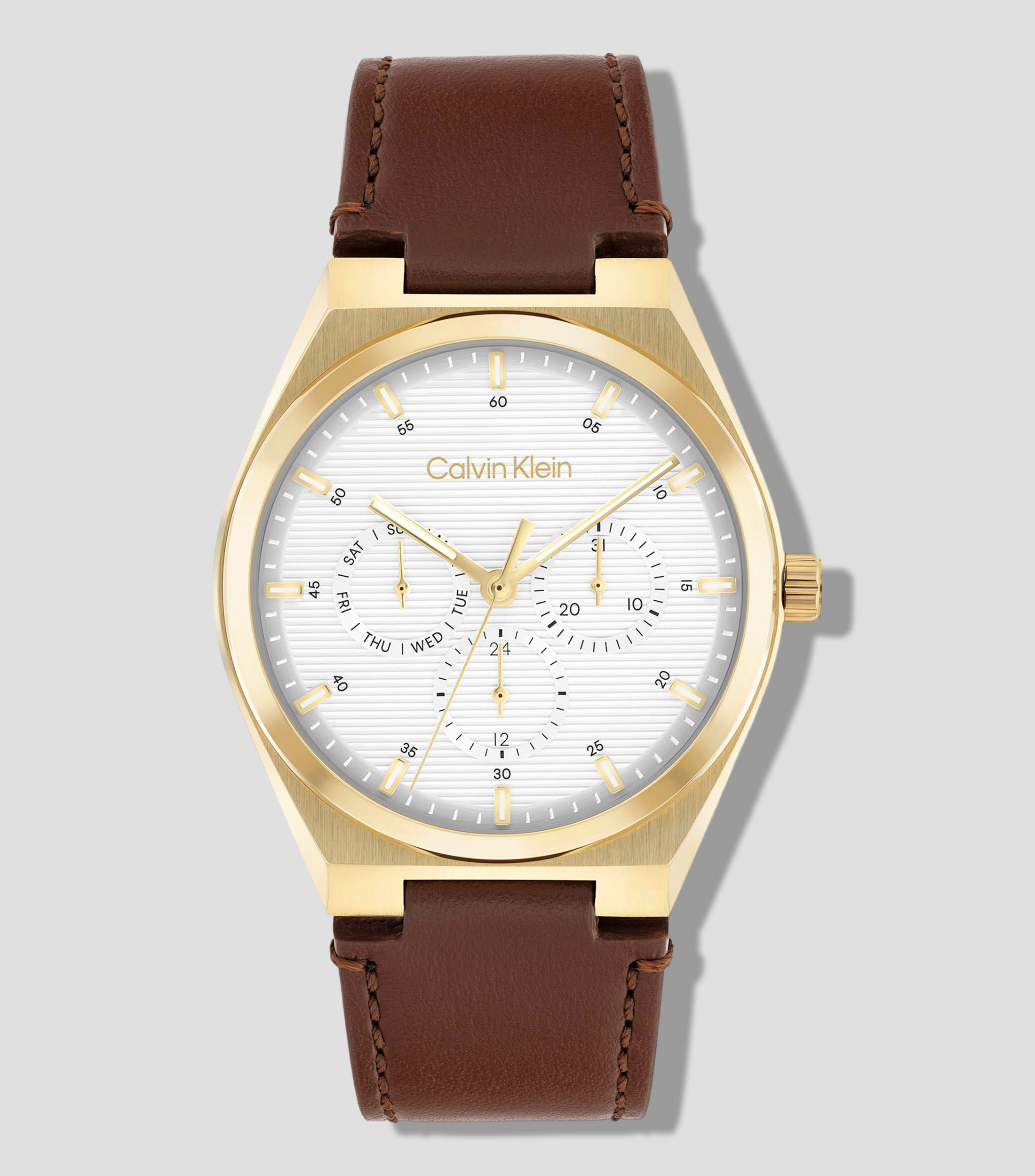 Reloj para Hombre CK Motion casual dorado, café