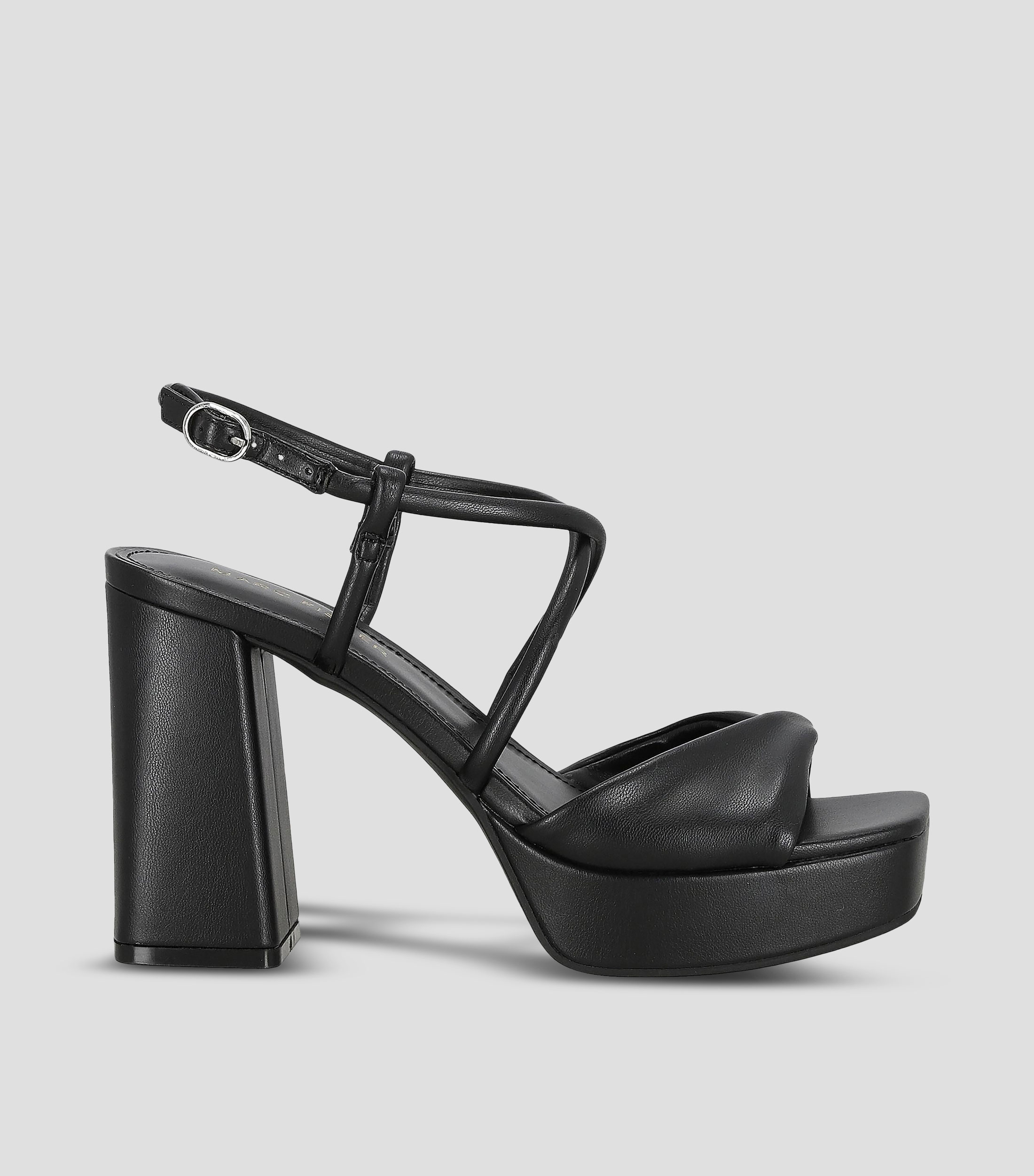 Sandalias con tacón alto cuadrado y plataforma Glady Mujer