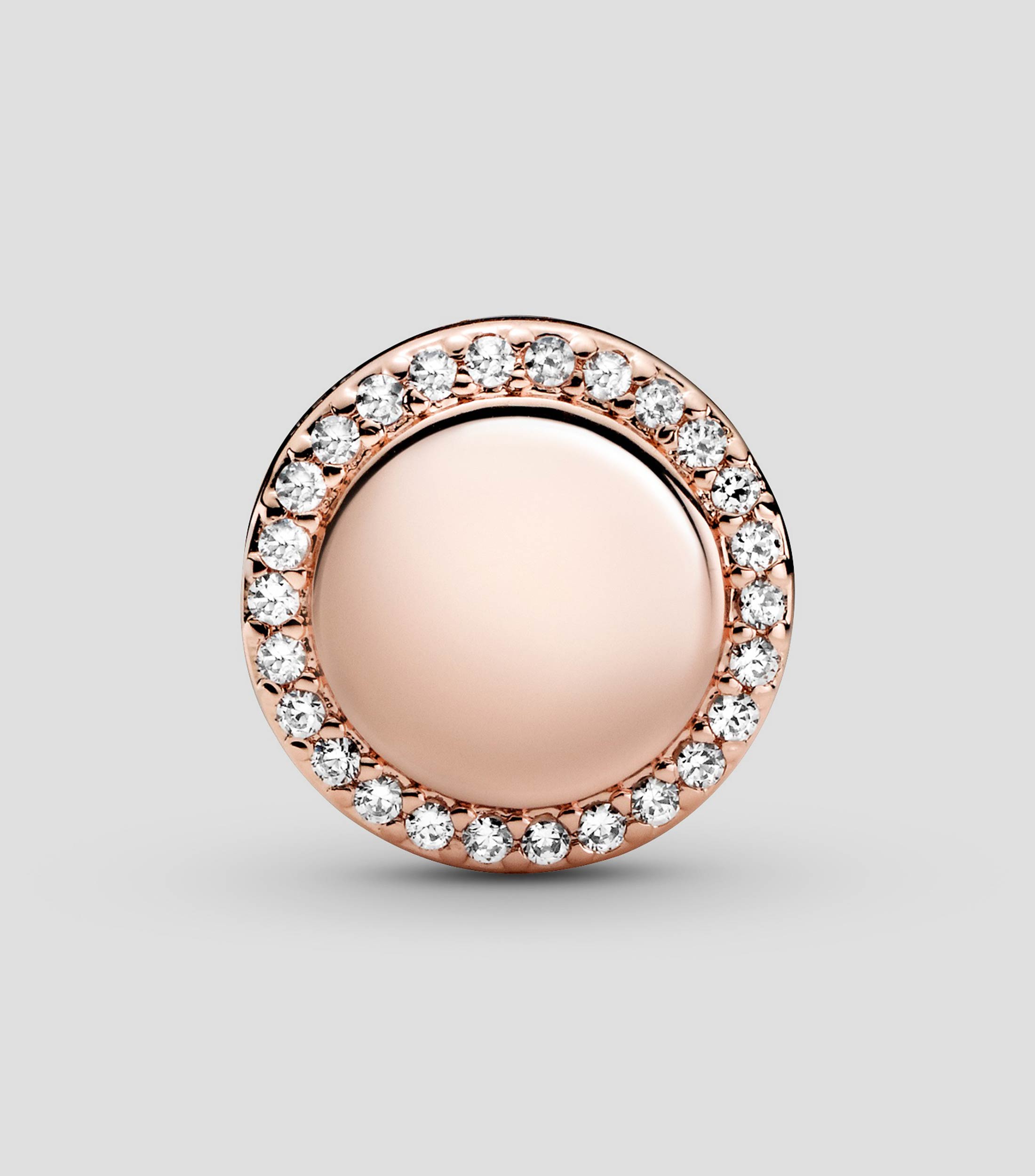 Charm en plata de botón Mujer