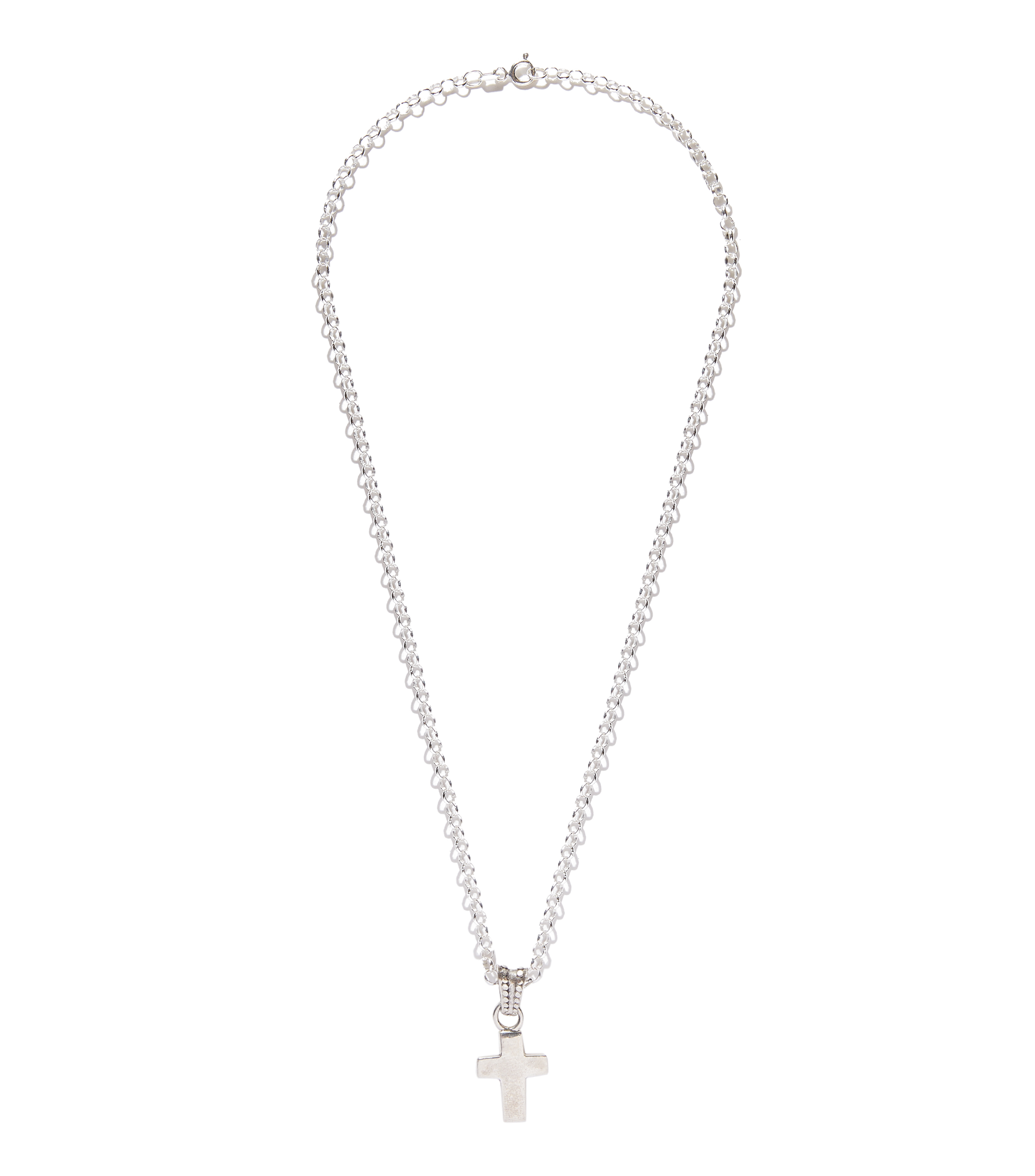 Collar en plata Hombre