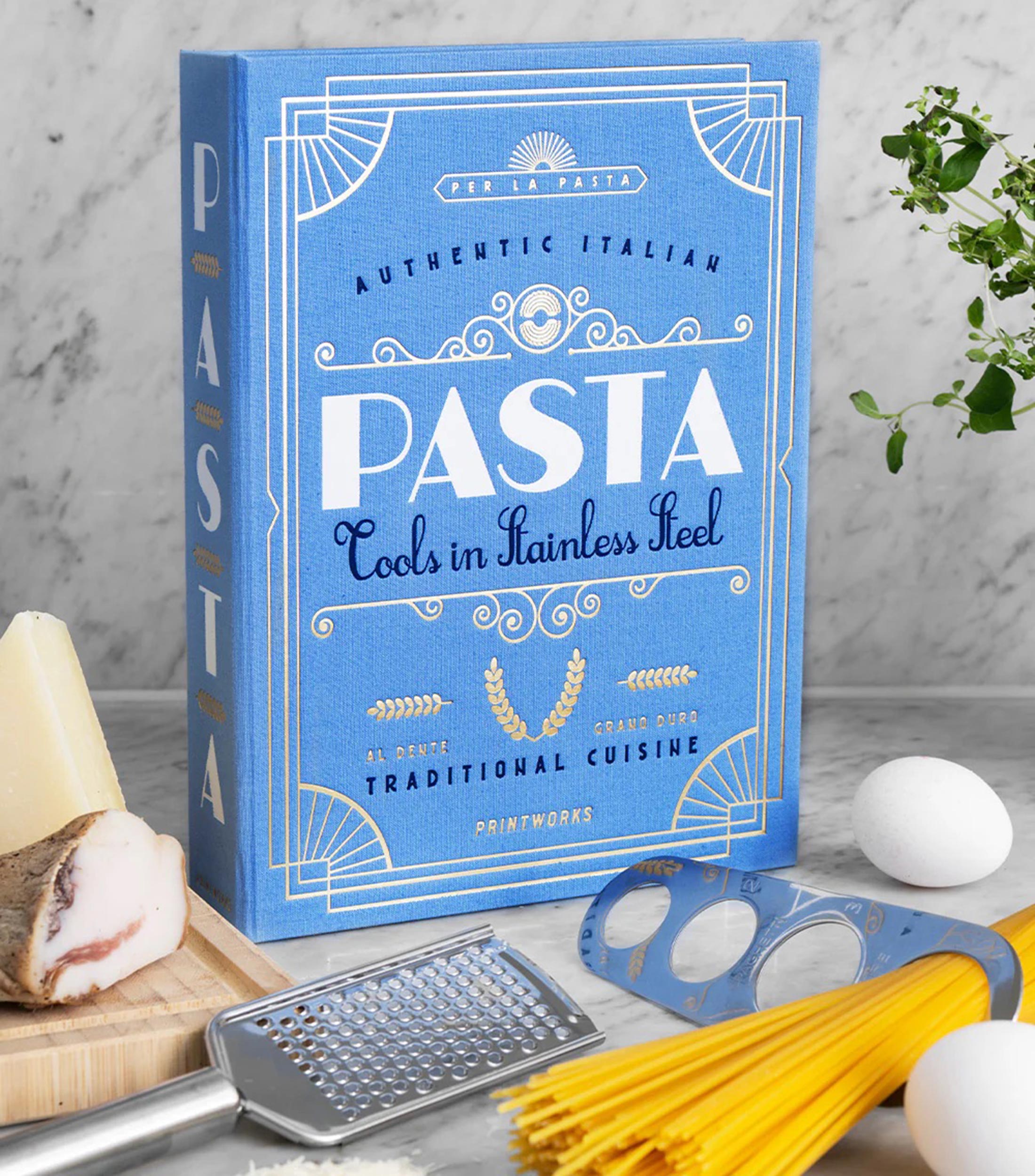 Set de utensilios para pasta Essentials plateado
