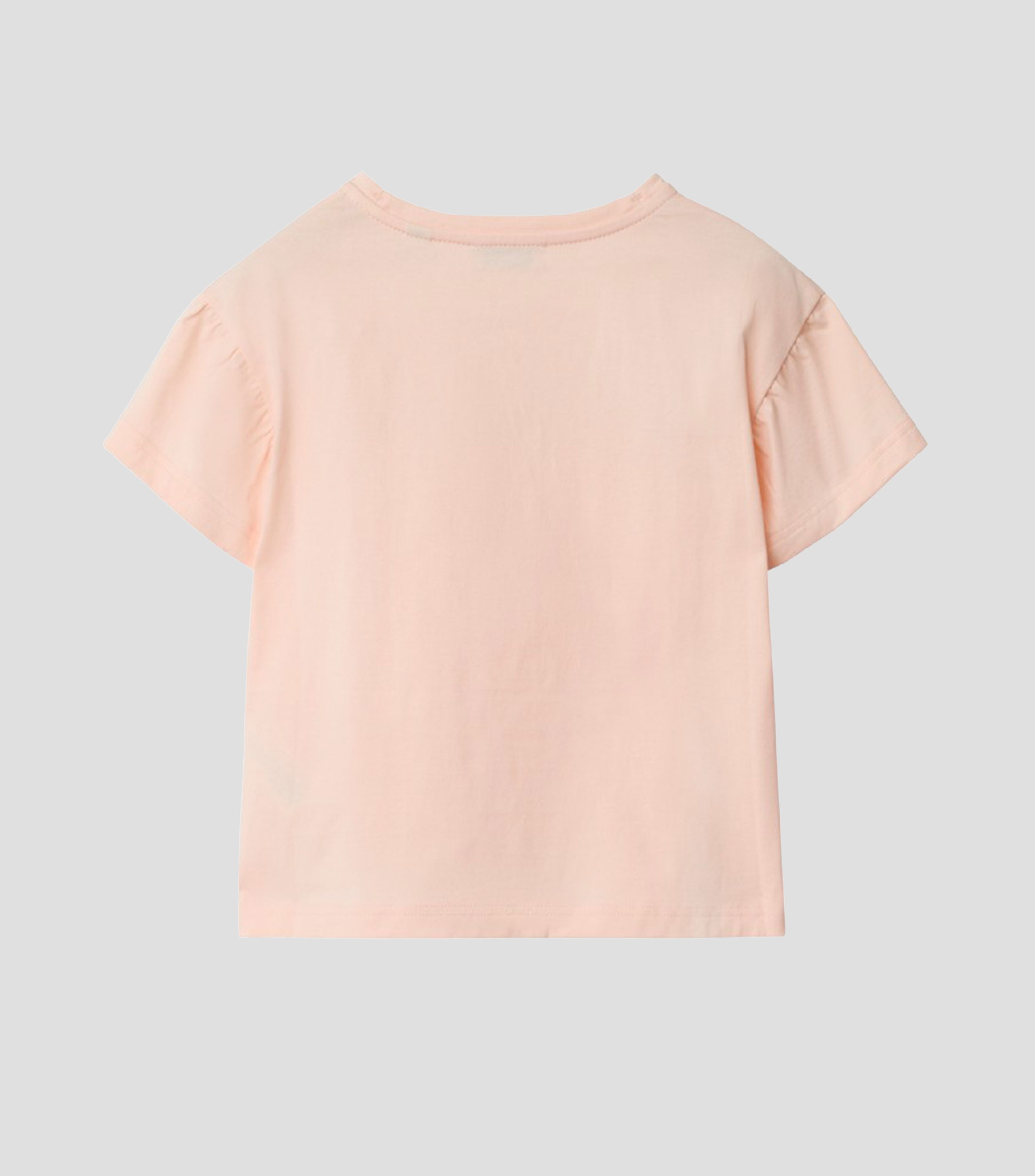 Playera cuello redondo manga larga Estampada Niña