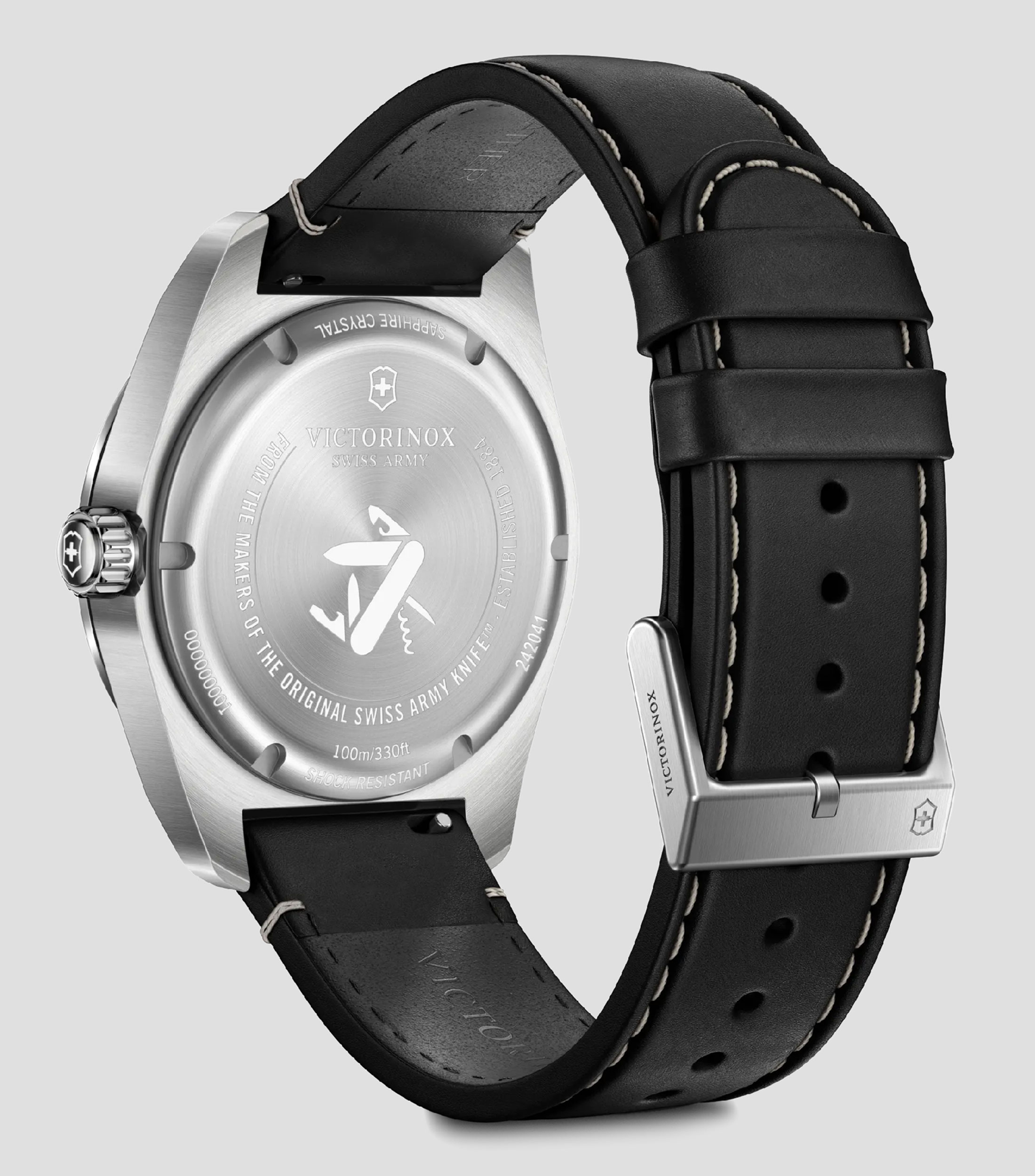 Reloj para Hombre Swiss Army Casual Plateado, Negro
