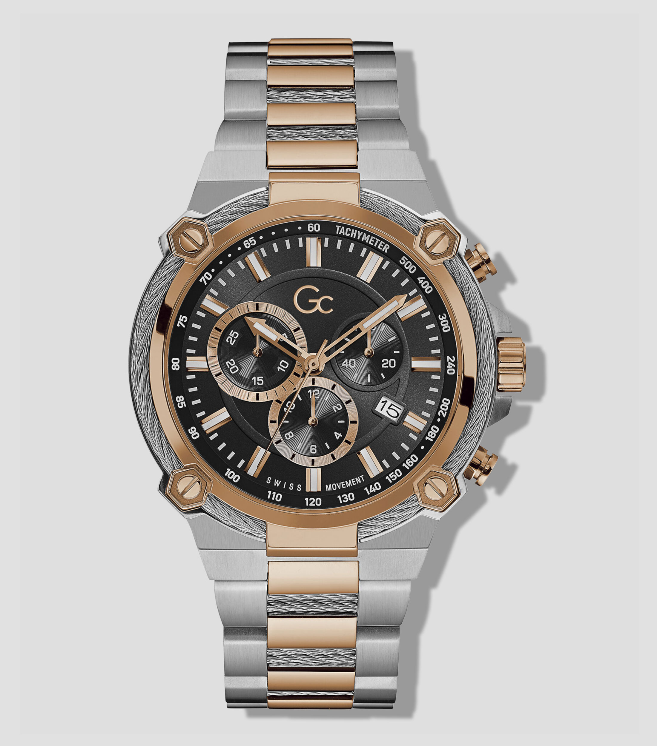 Reloj para Hombre CableForce casual plateado, dorado