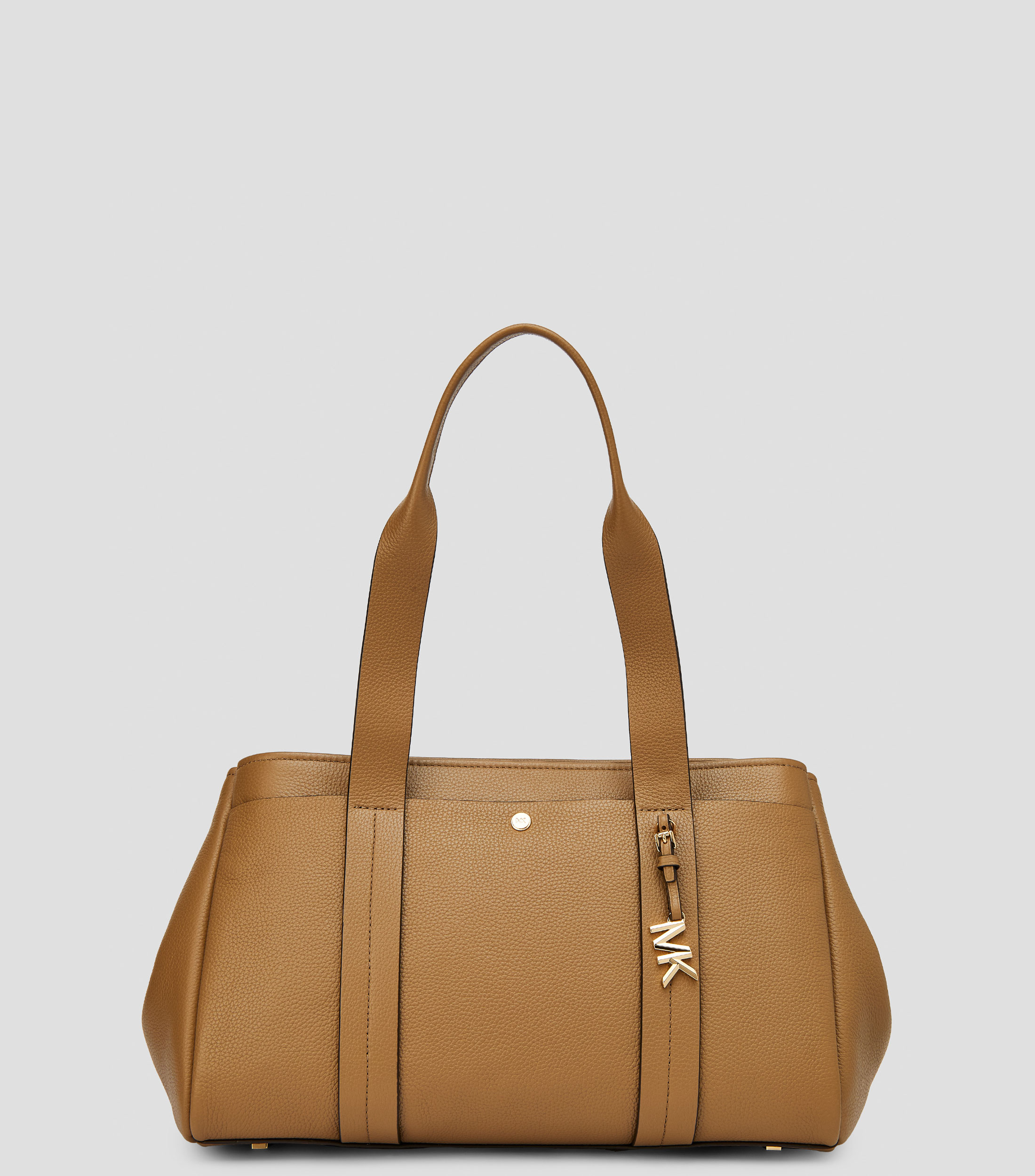 Bolsa tote en piel lisa Mujer