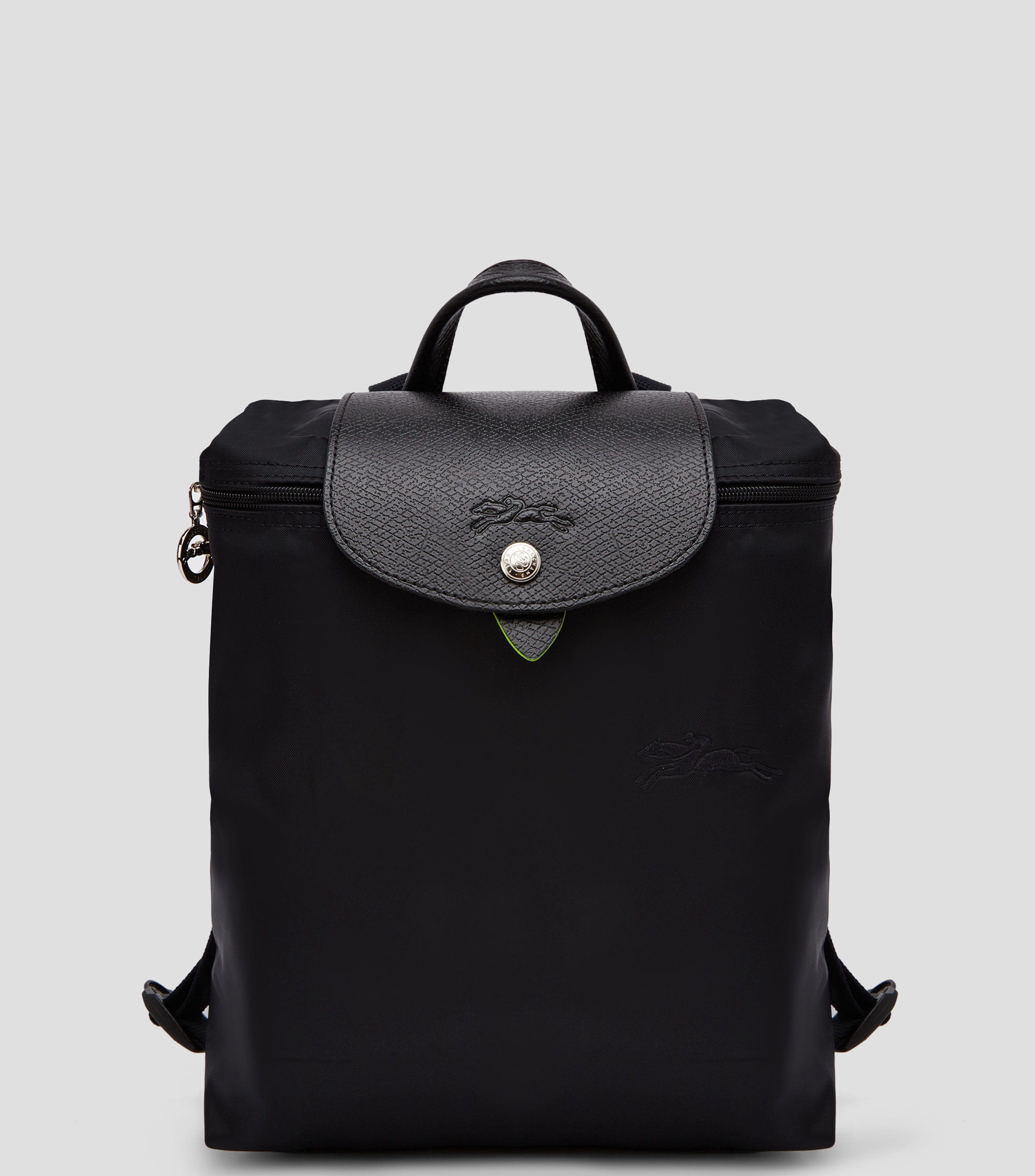 Cuero Longchamp Mochila Negra Pliage Longchamp Plegado De Mochila