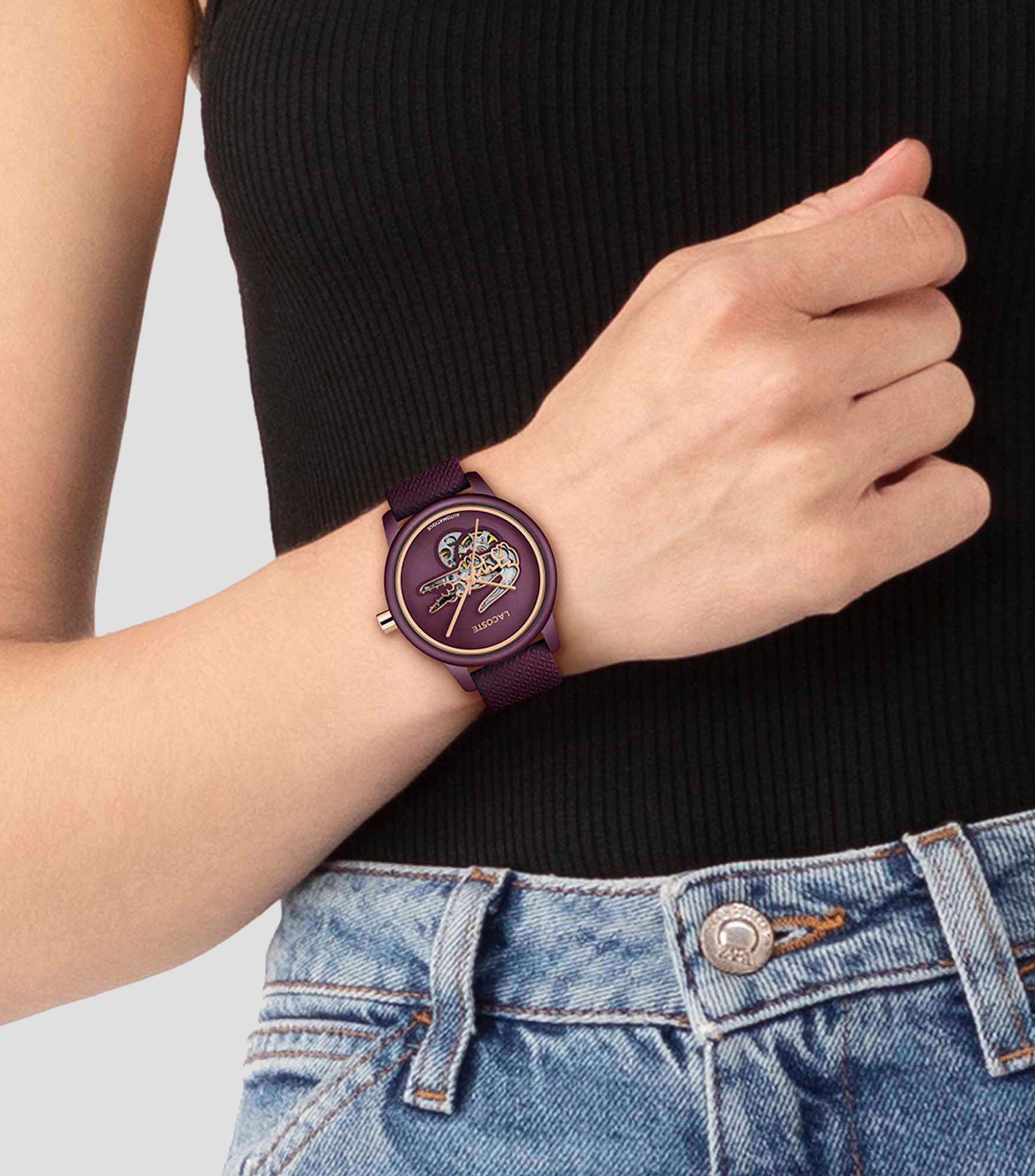 Reloj para Mujer 12.12 Automatique Deportivo Vino