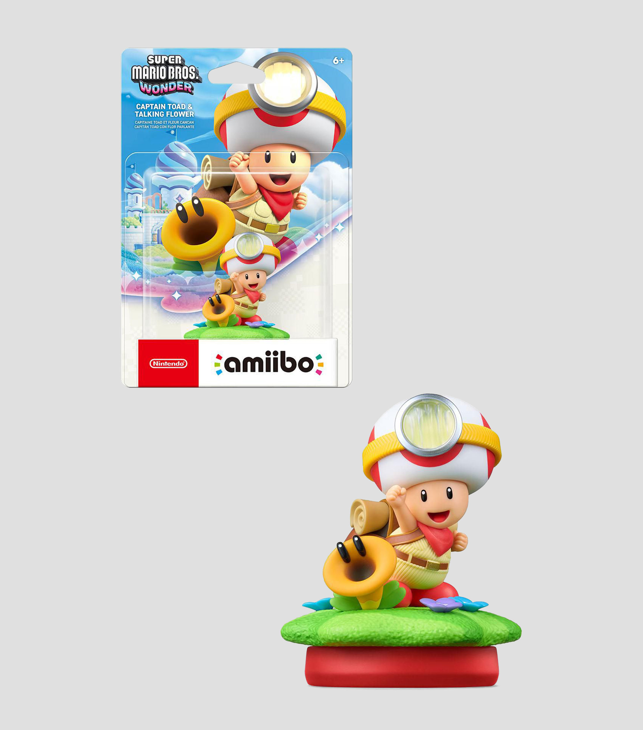 Figura amiibo Captain Toad & Talking Flower para Nintendo Switch/Nintendo Switch 2