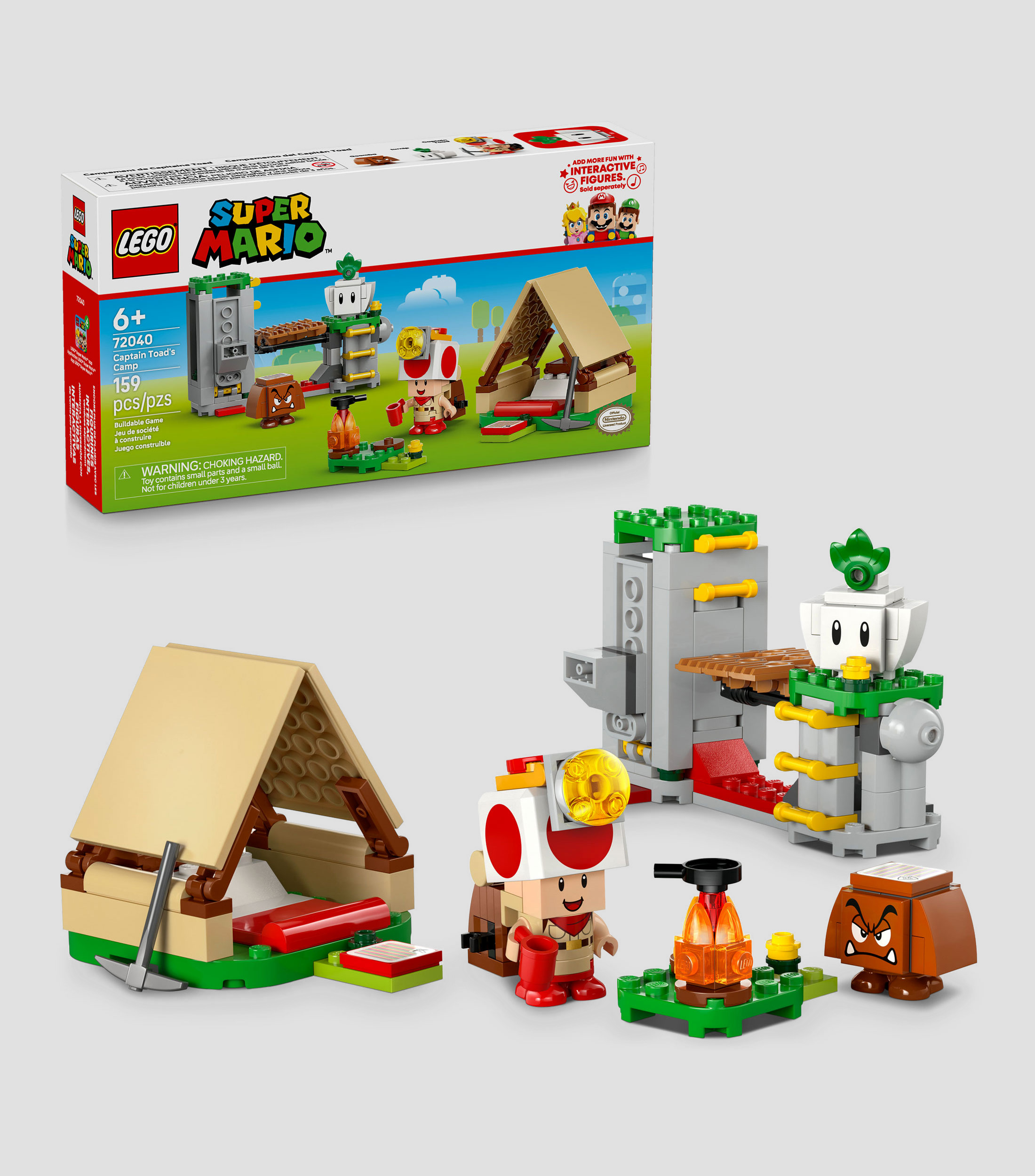 Lego Super Mario Campamento del Capitán Toad Juguete 72040