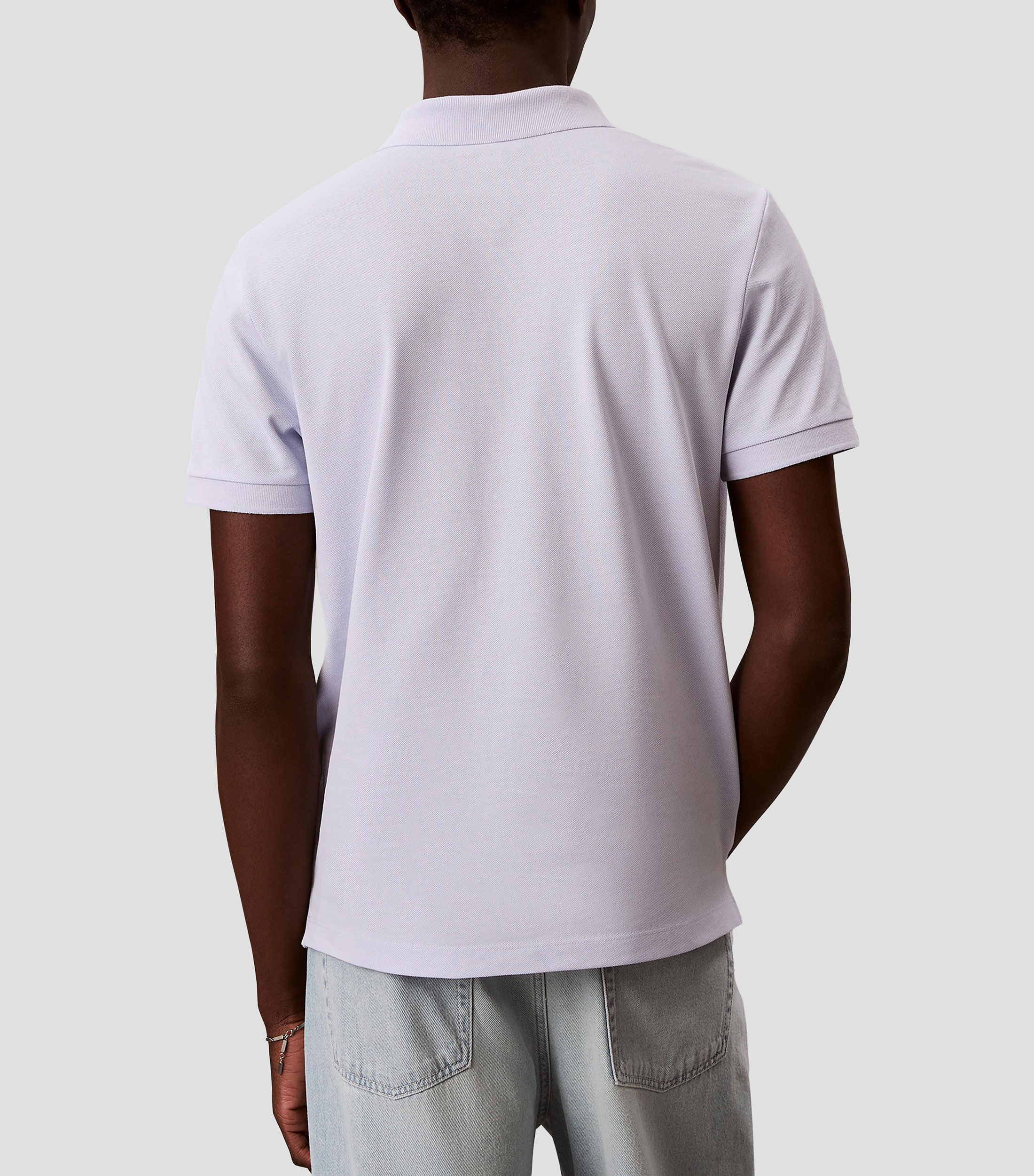 Playera tipo polo manga corta lisa Hombre
