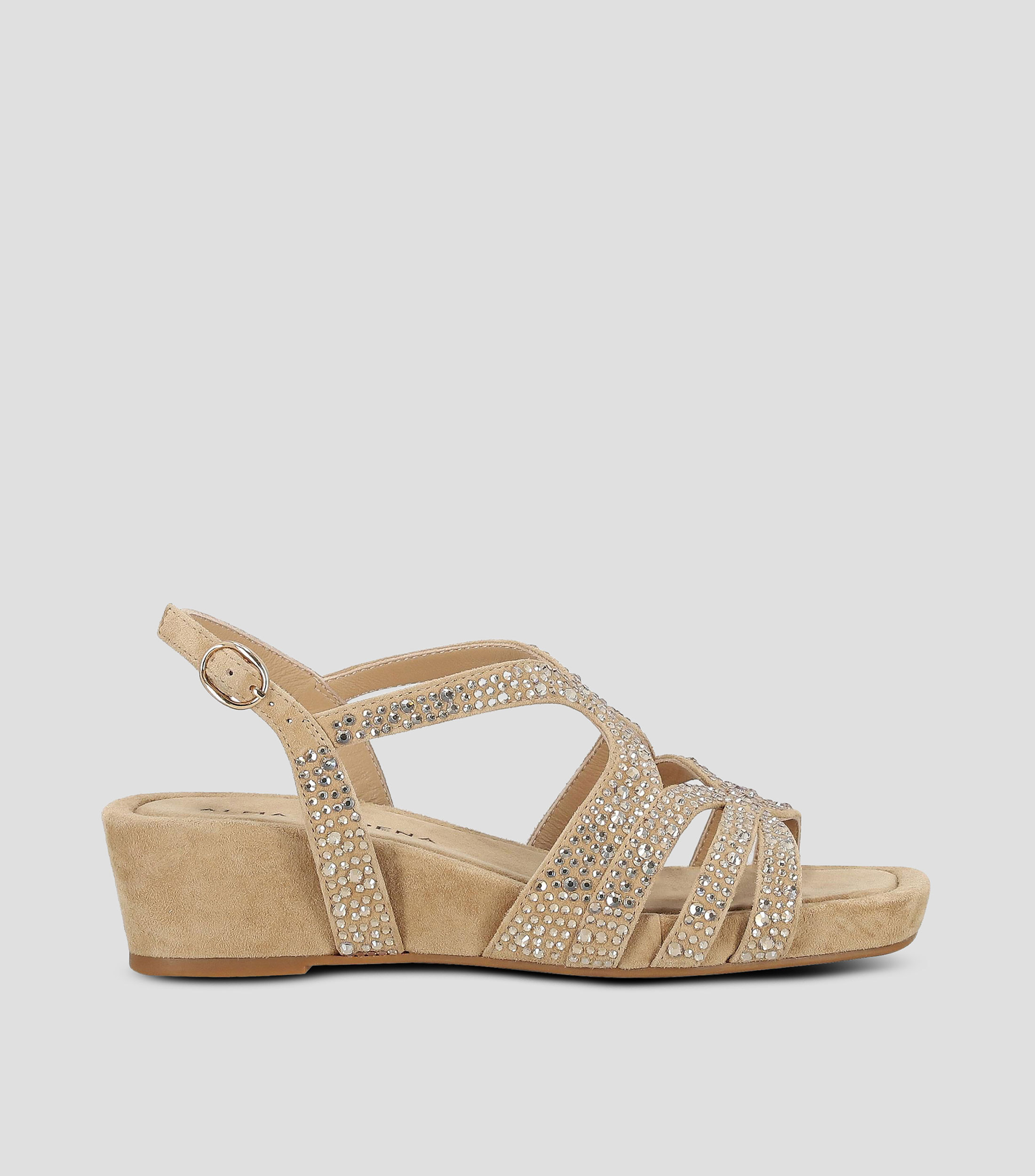 Sandalias tacón bajo cuña Mujer