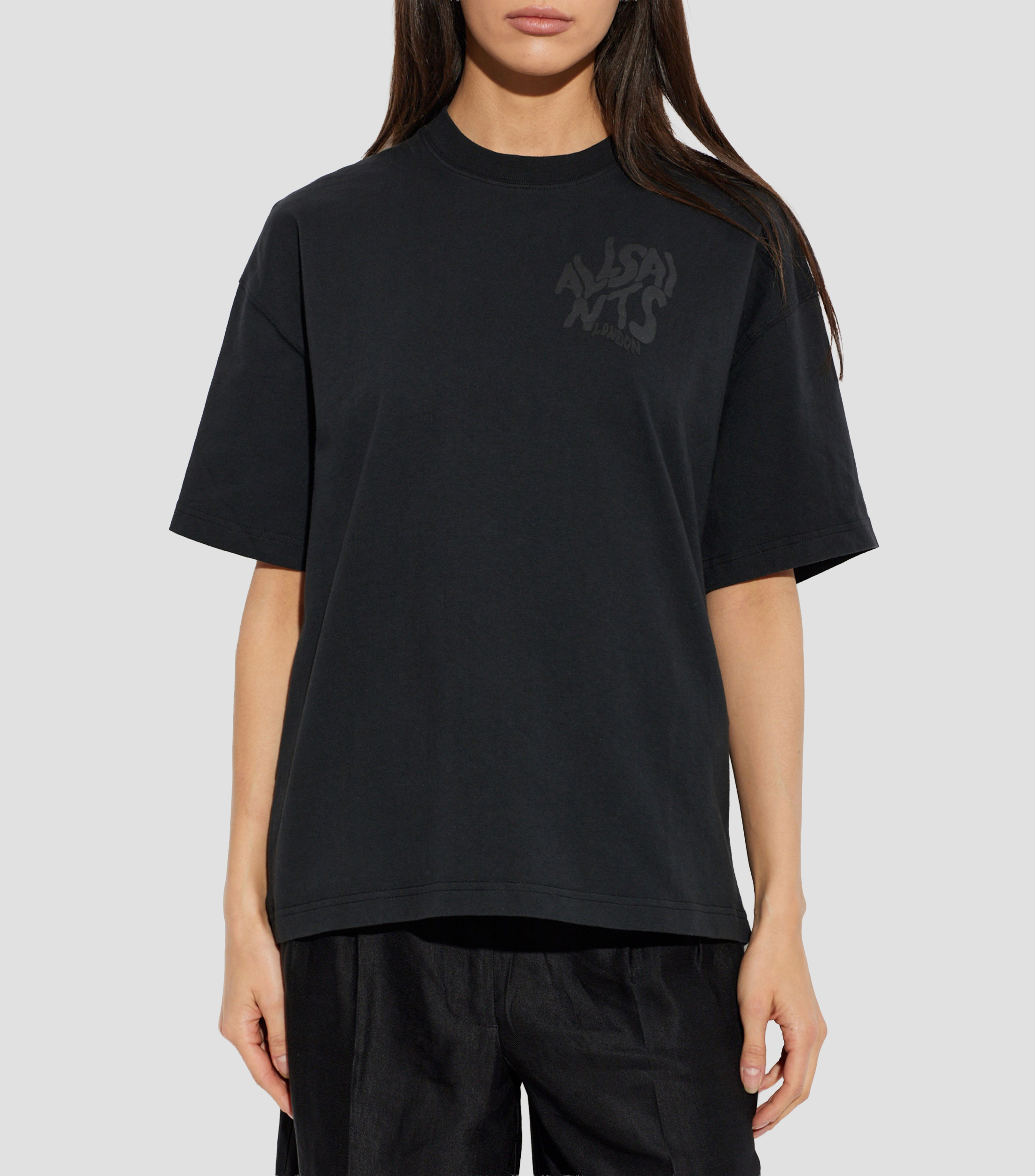 Playera cuello redondo manga corta estampado Mujer