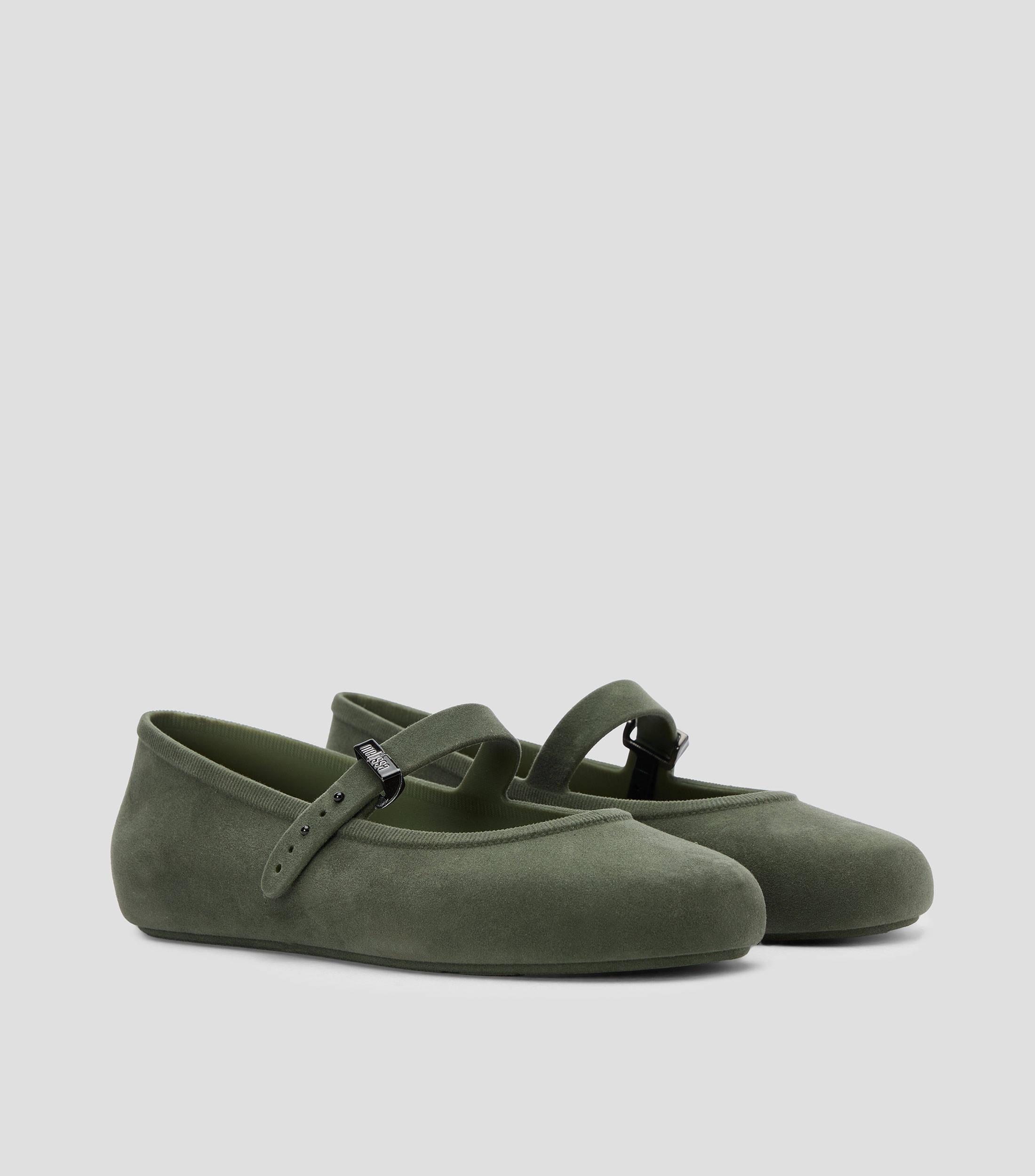 Flats Velvet con hebilla Mujer