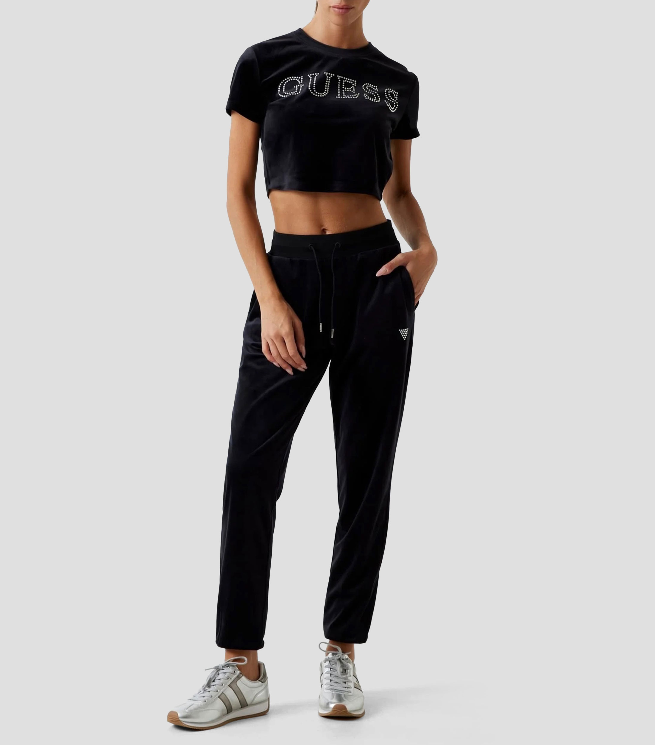 Playera cuello redondo manga corta lisa Mujer
