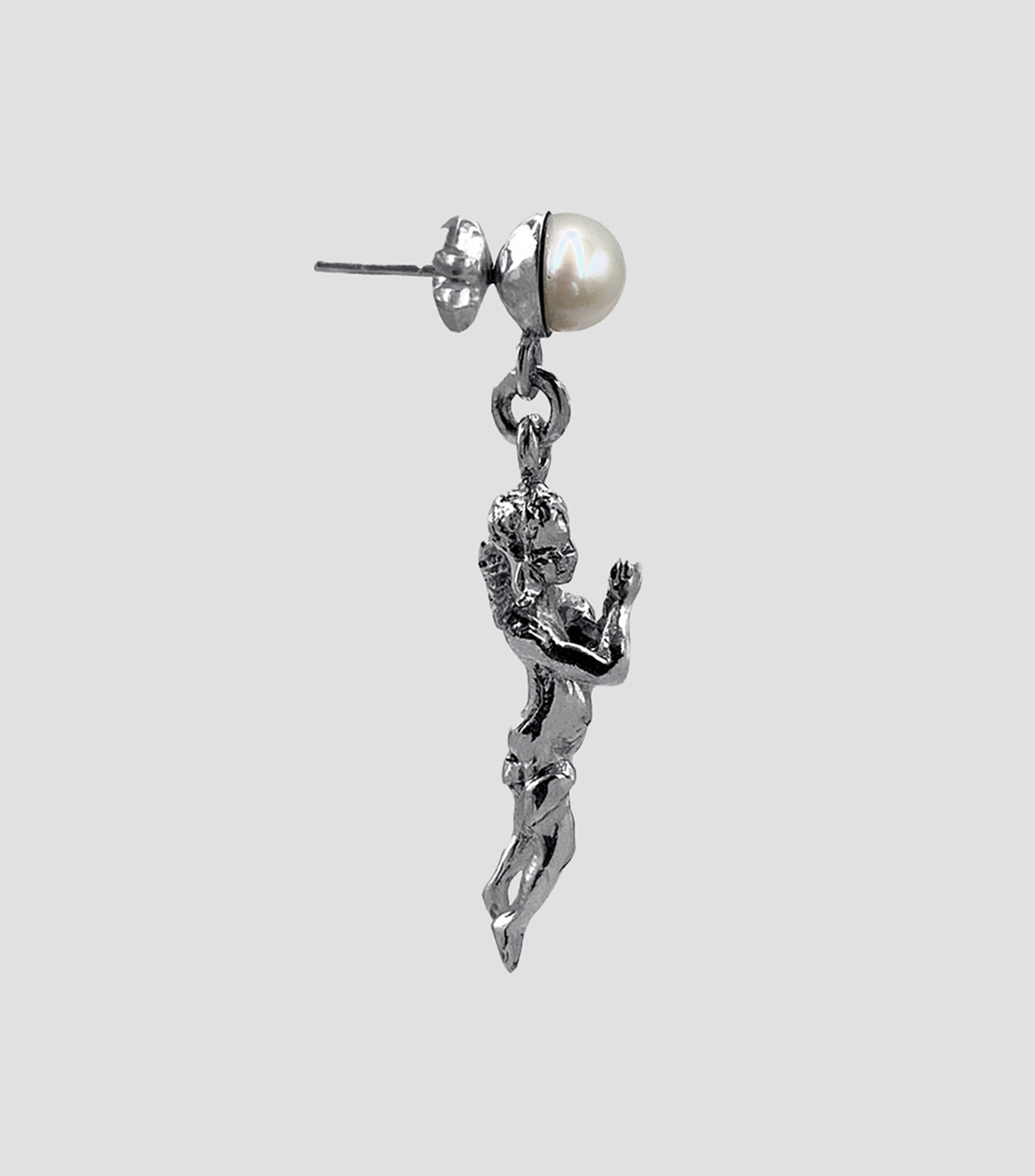 Arete de Angel en plata .925 Putti Unisex