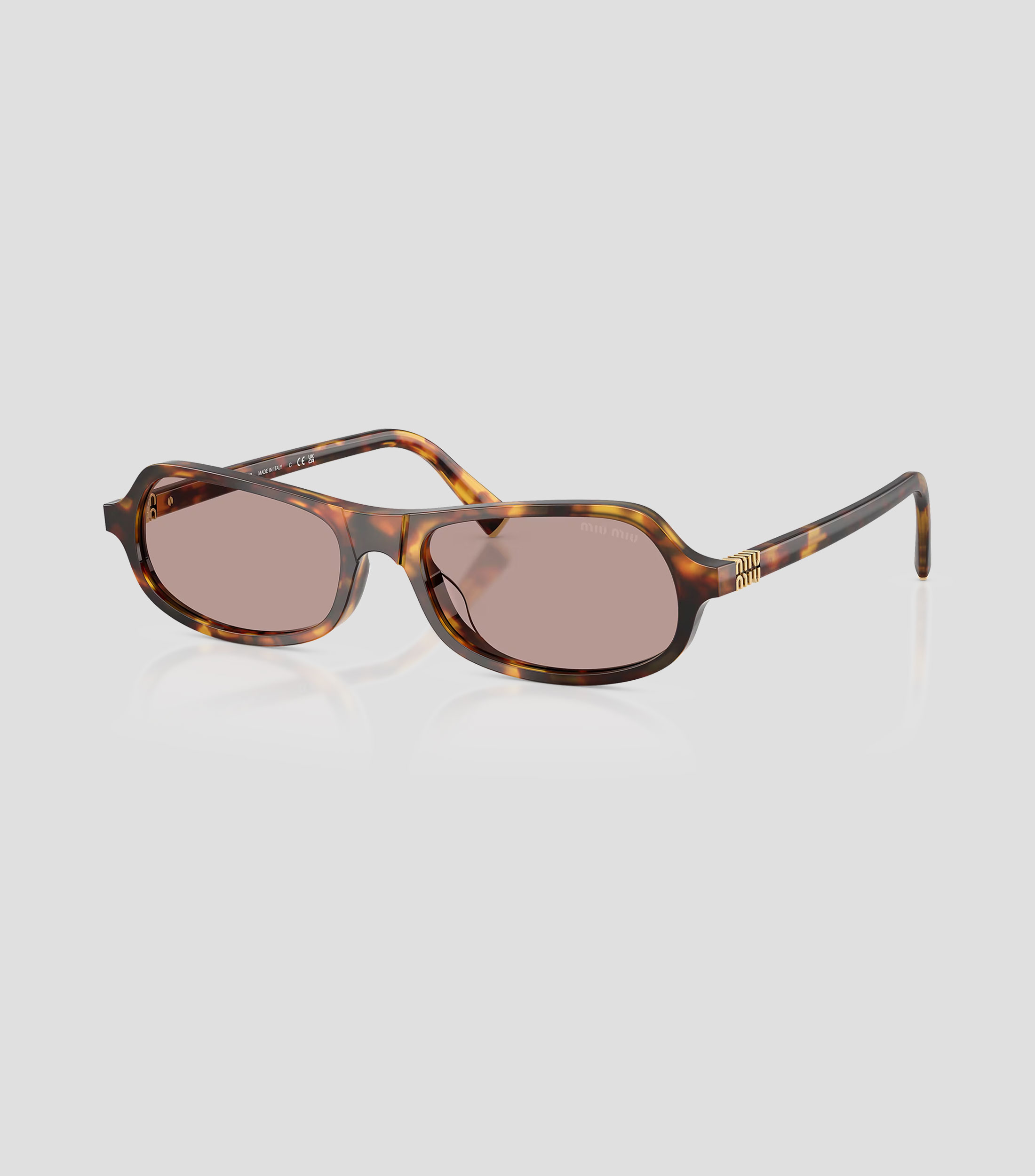 Lentes de sol irregulares carey Mujer