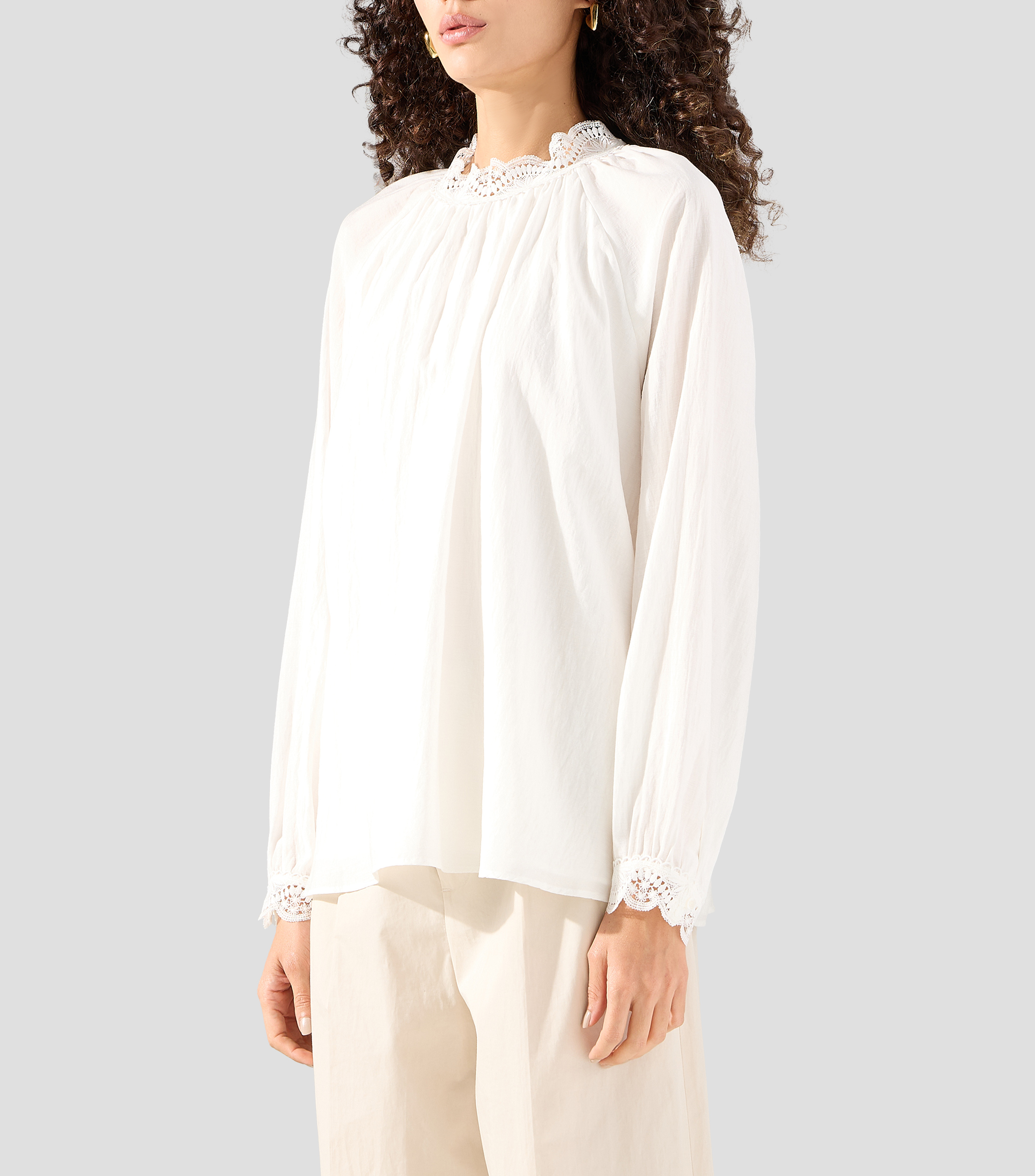 Blusa fantasía manga larga Mujer