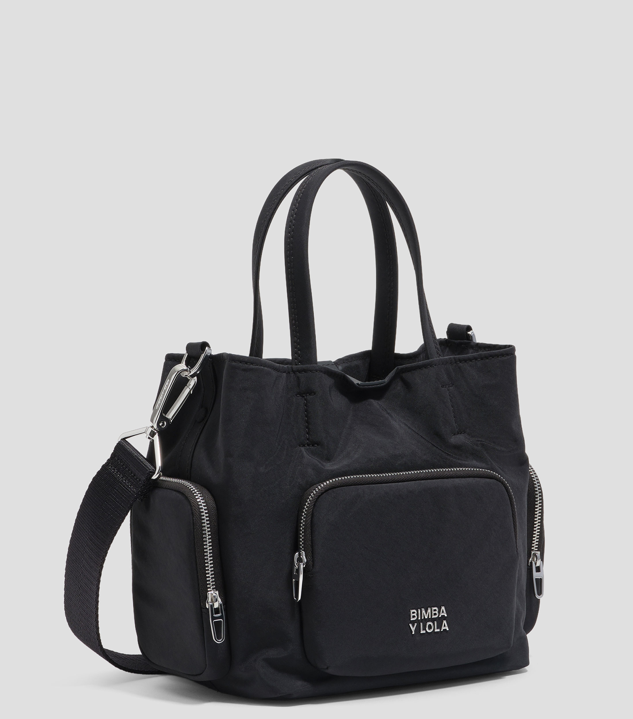 Bolsa crossbody Pocket pequeño nylon negro Mujer