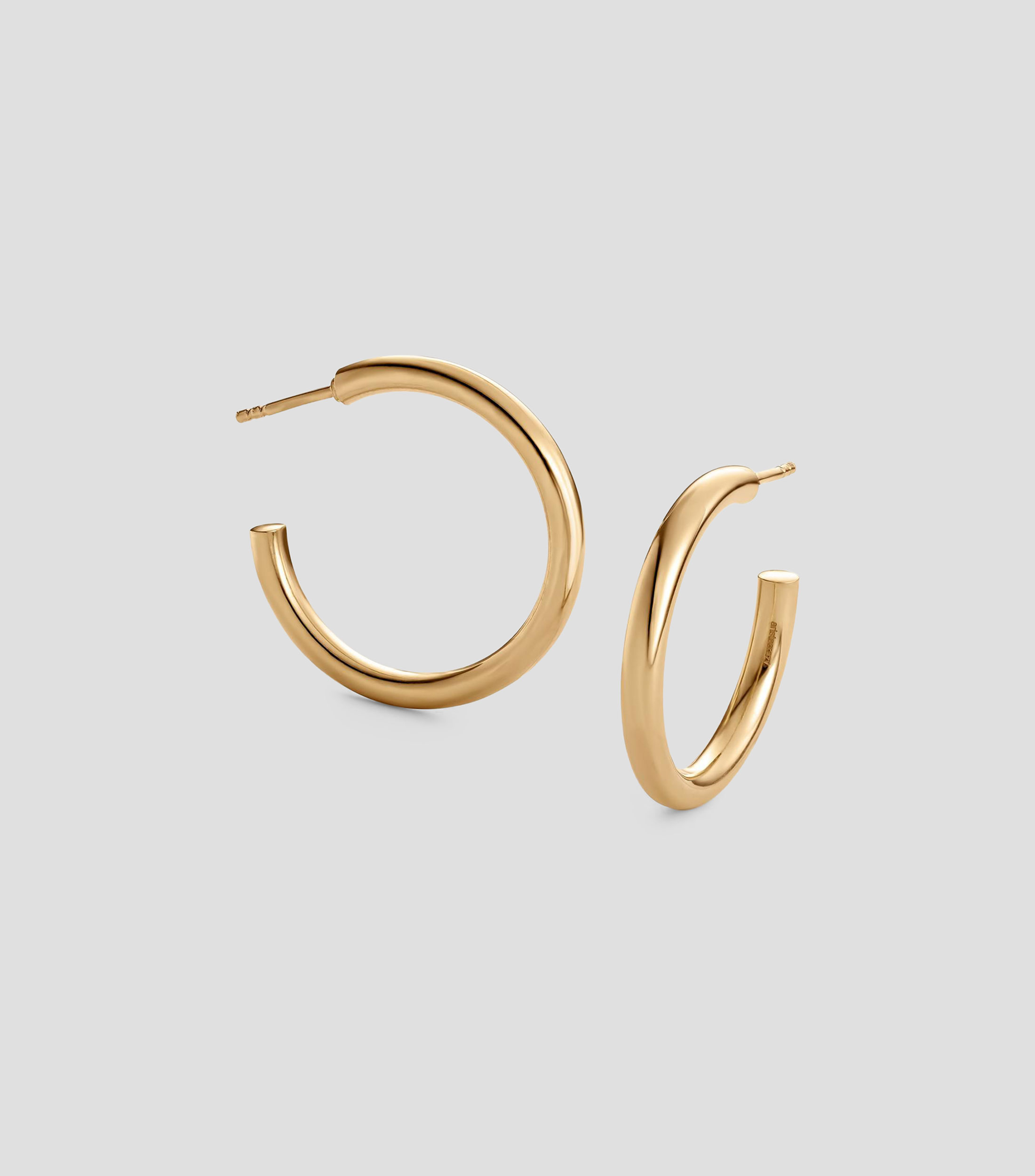 Pendientes en plata Hooped Earrings Mujer