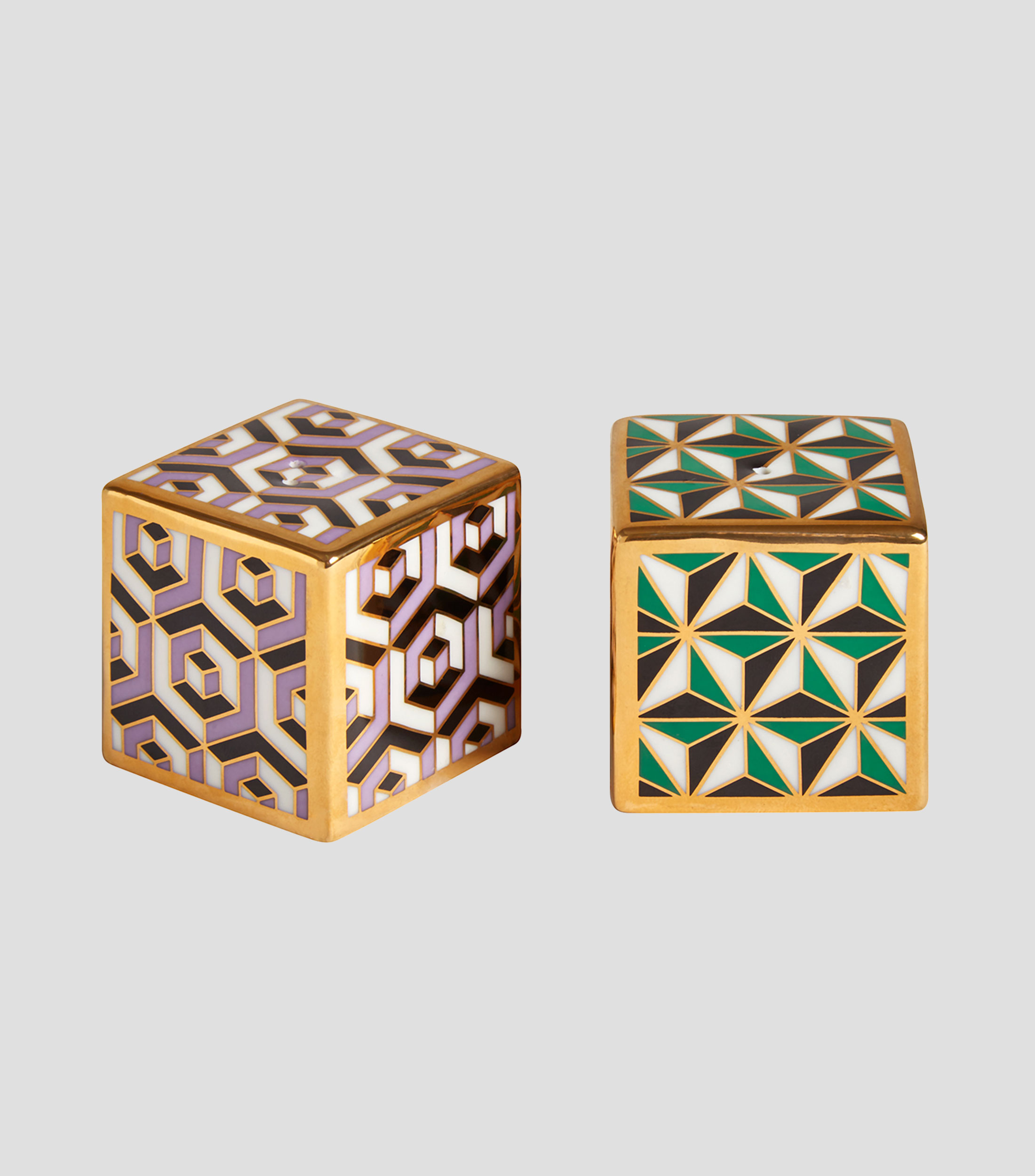 Set 2 piezas de salero y pimentero Versailles multicolor