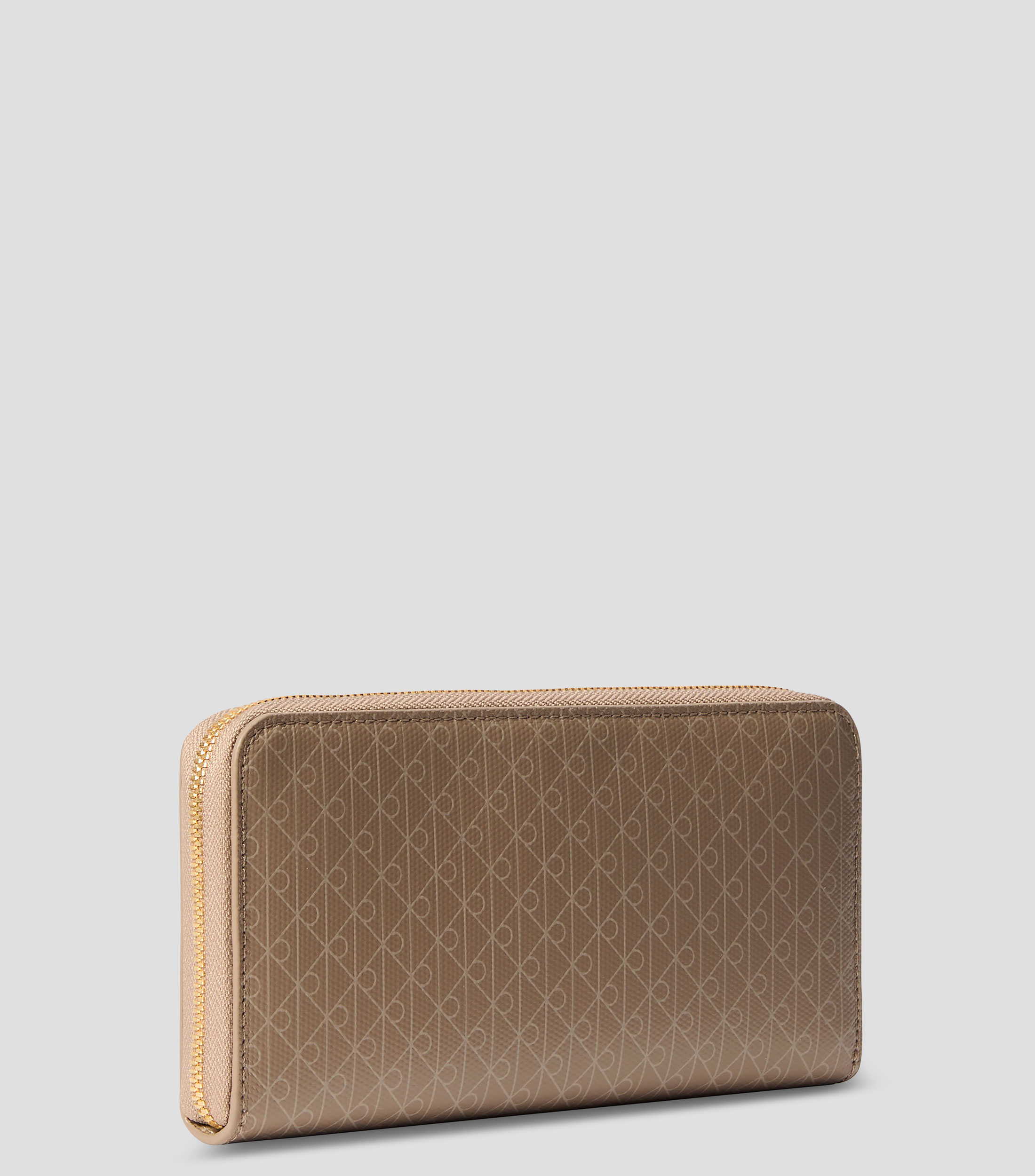 Cartera café estampada Mujer