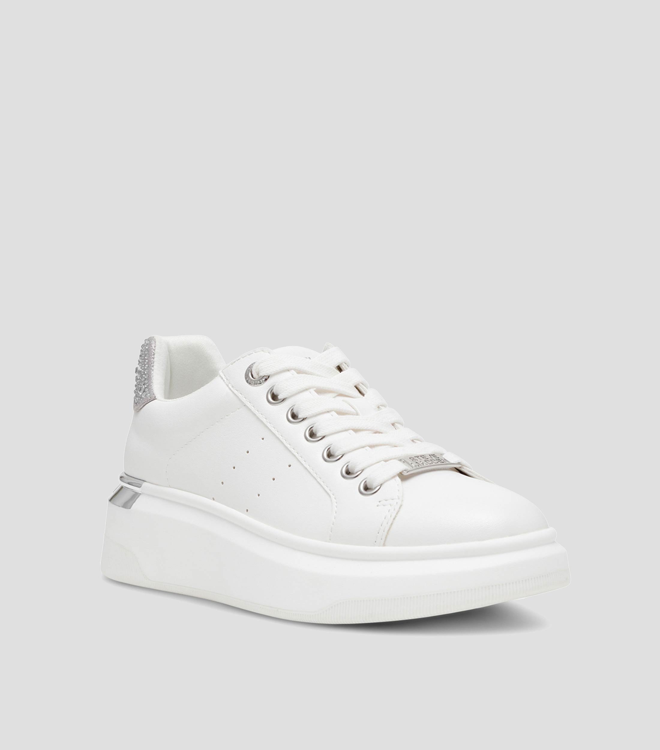 Tenis casuales con plataforma y pedreria Mujer