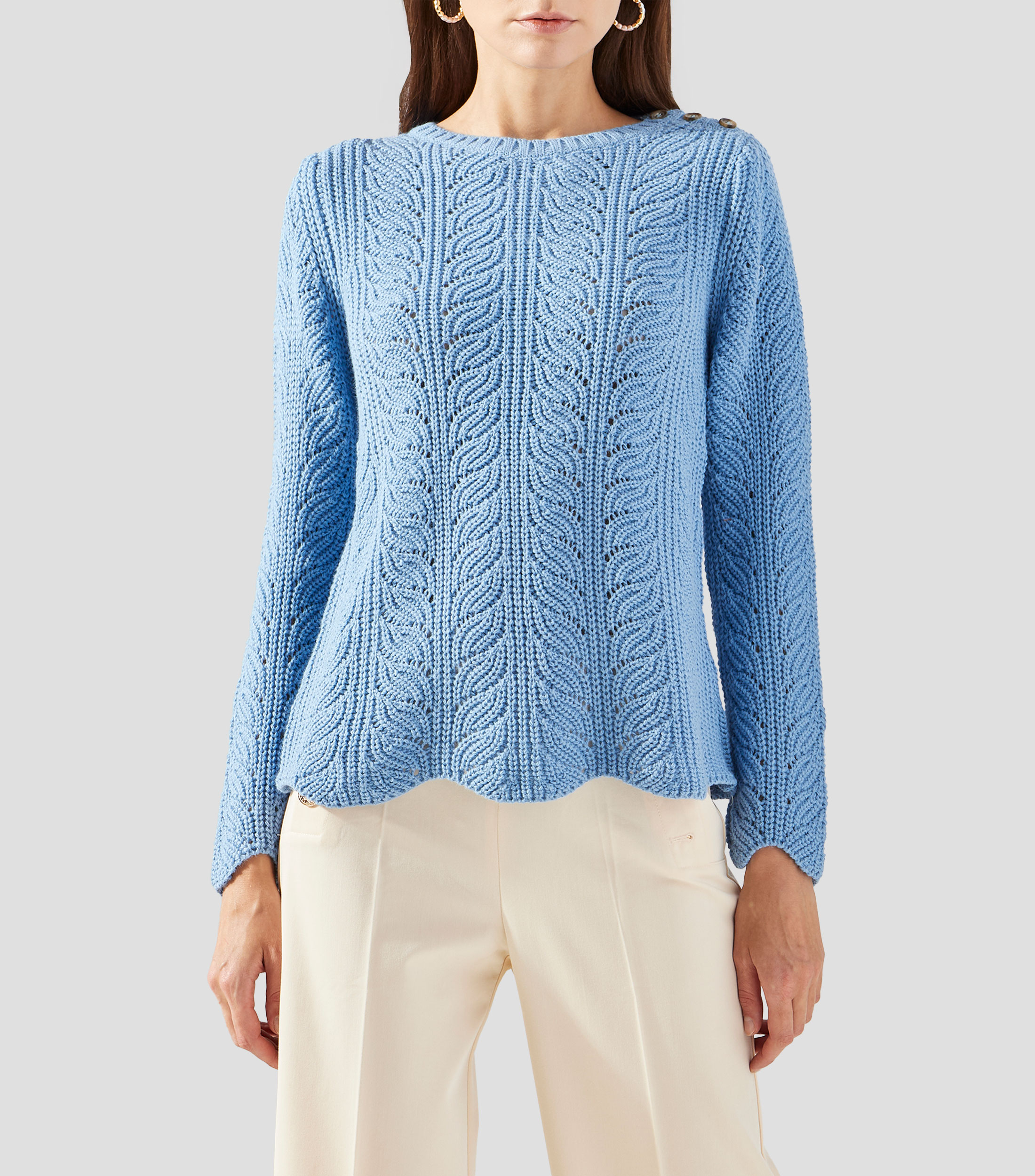 Suéter cuello redondo Mujer