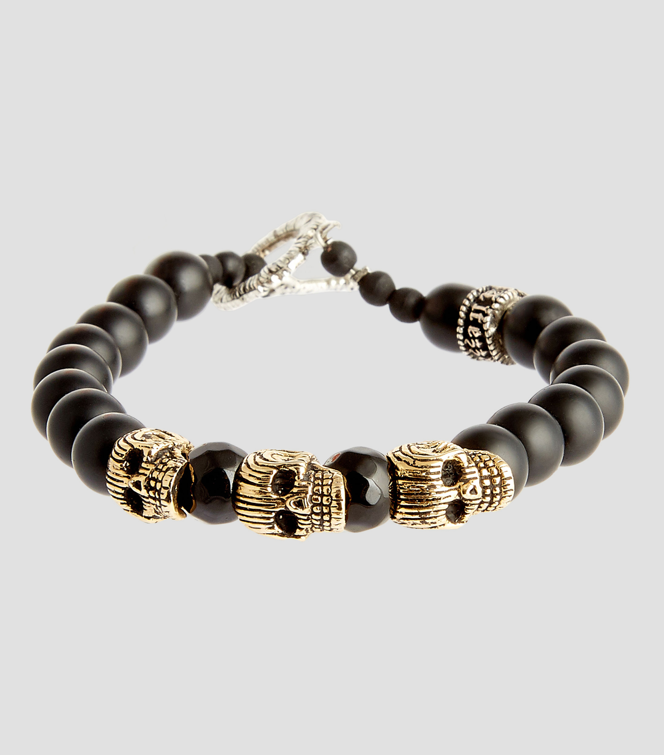 BRAZALETE TRIPLE STRIPES GOLD SKULL BR