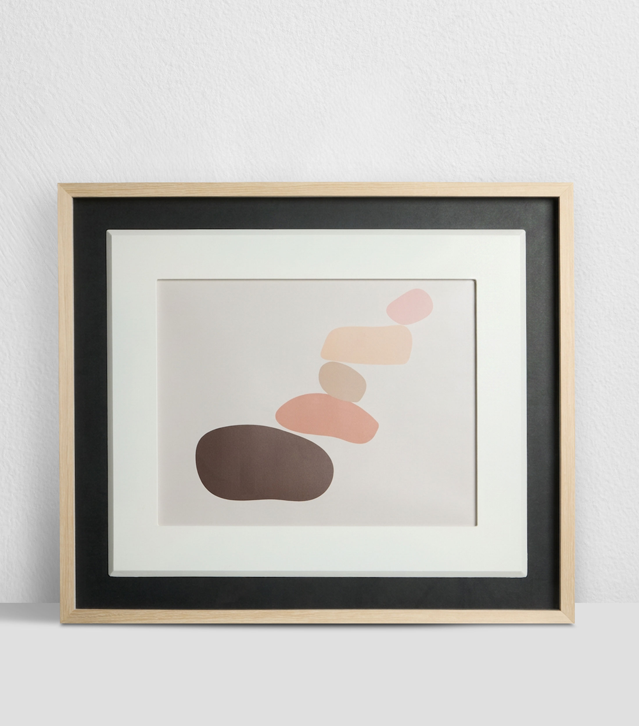 Cuadro abstracto Ondas II en madera