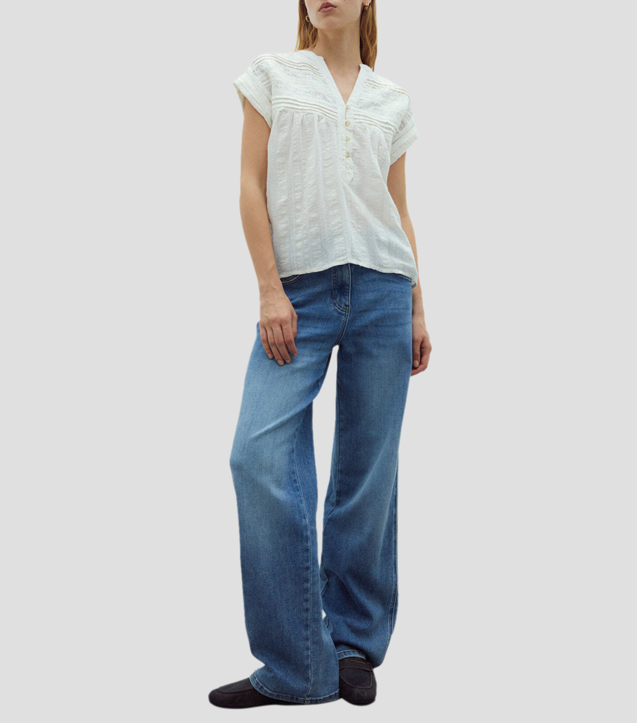 Blusa fantasía manga corta Mujer
