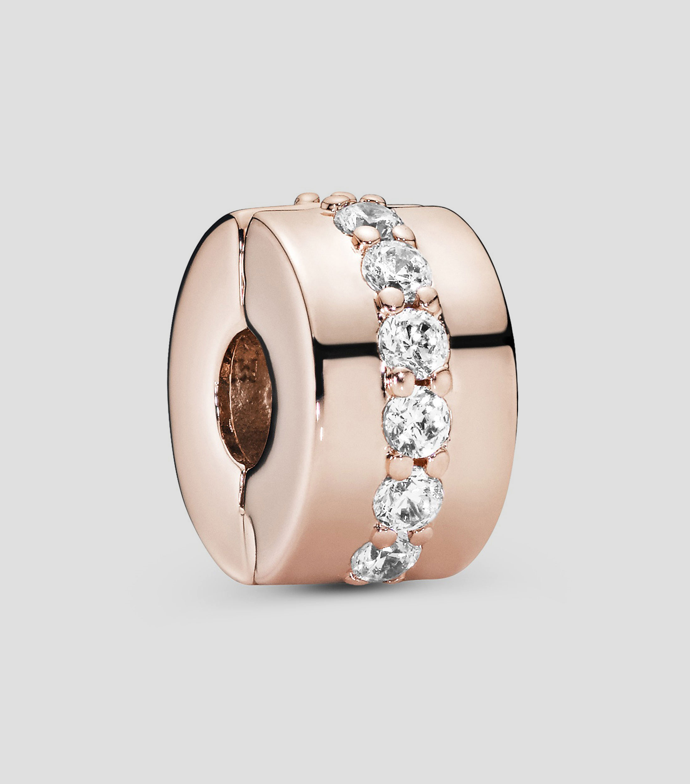 Charm redondo en plata Mujer