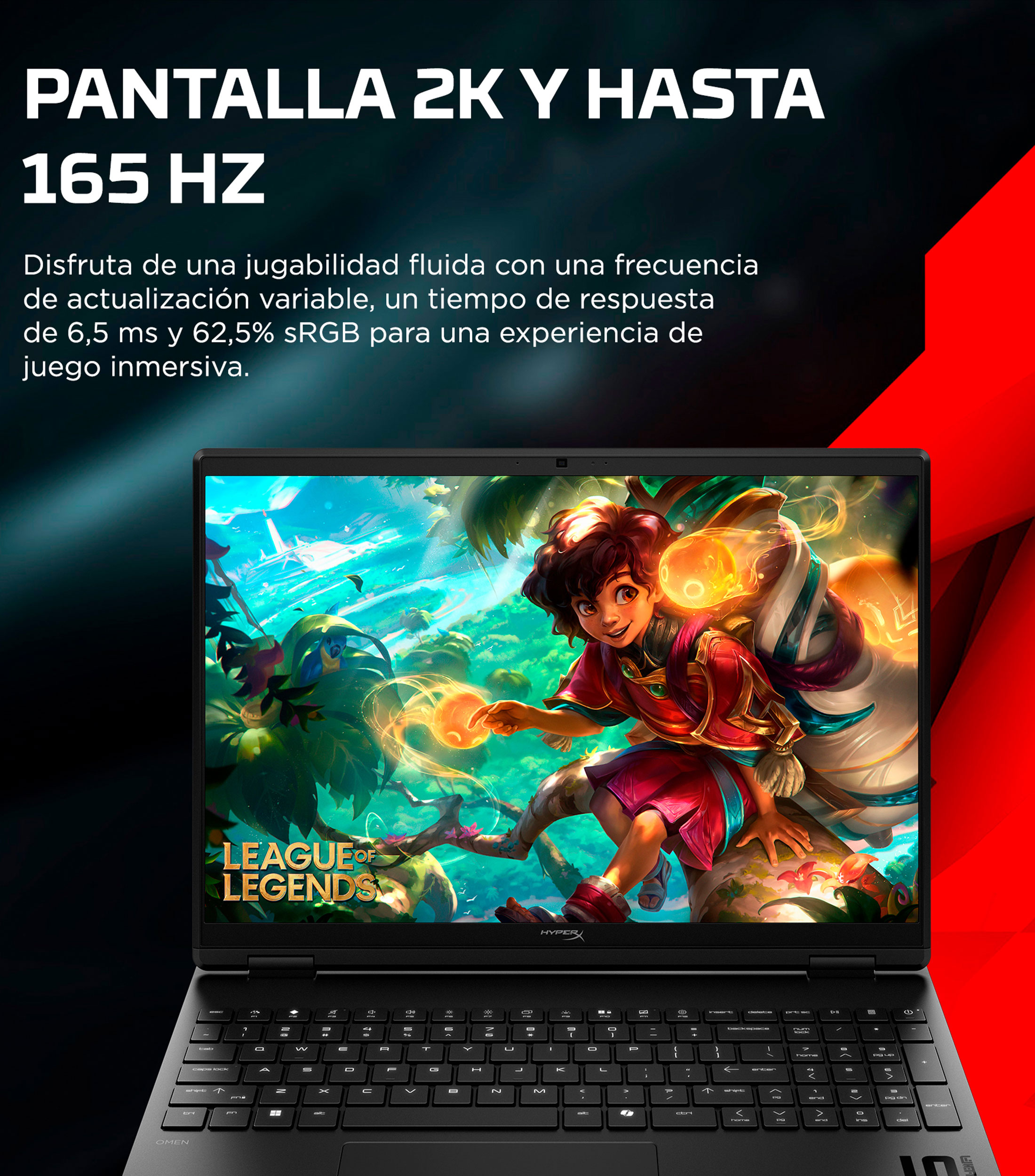 Laptop Gaming Omen HyperX 15.3", Nvidia RTX 5060, Intel Core i7, RAM 16 GB, SSD 512 GB