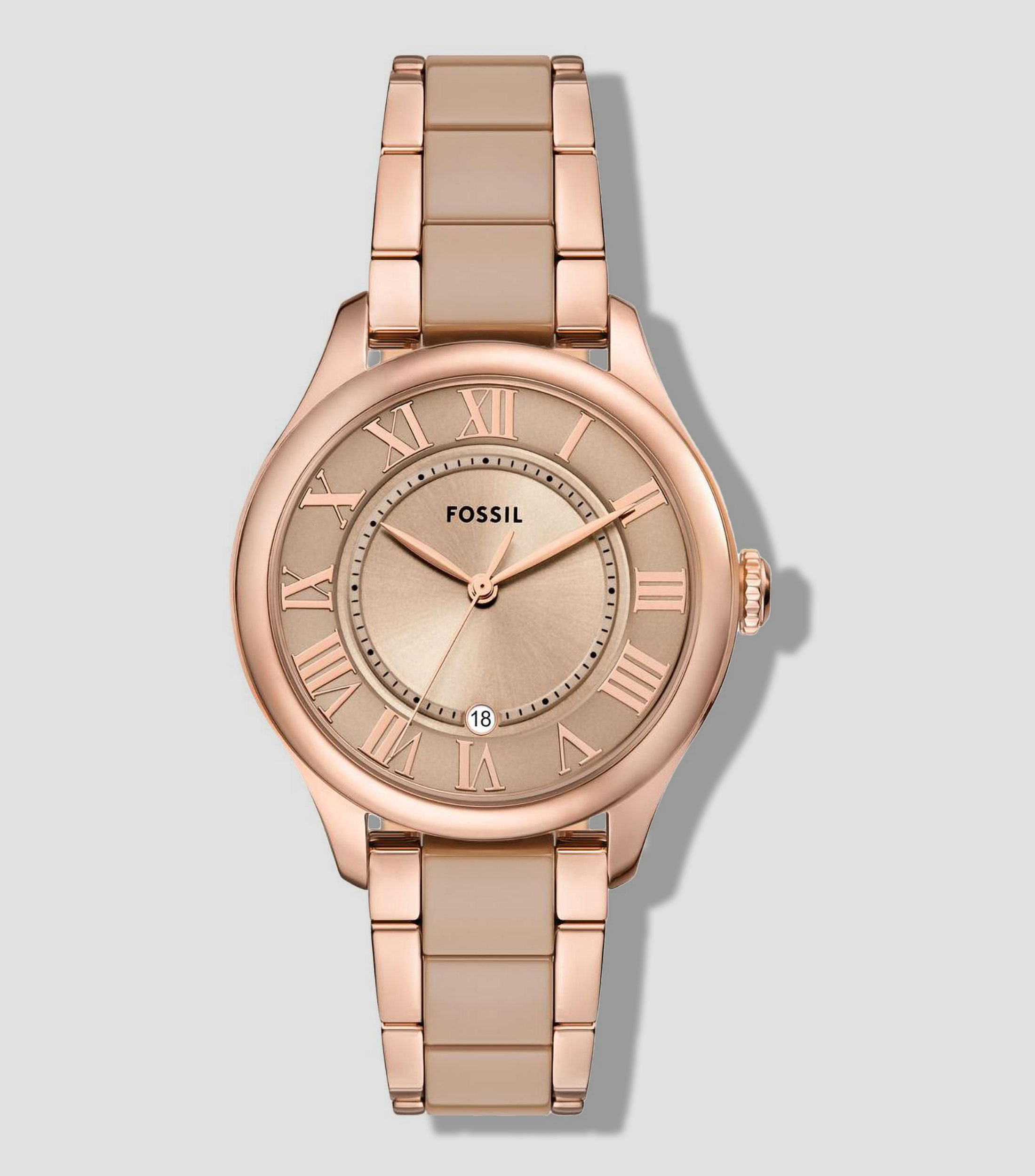 Reloj para Mujer Clasico Oro Rosa, Cafe